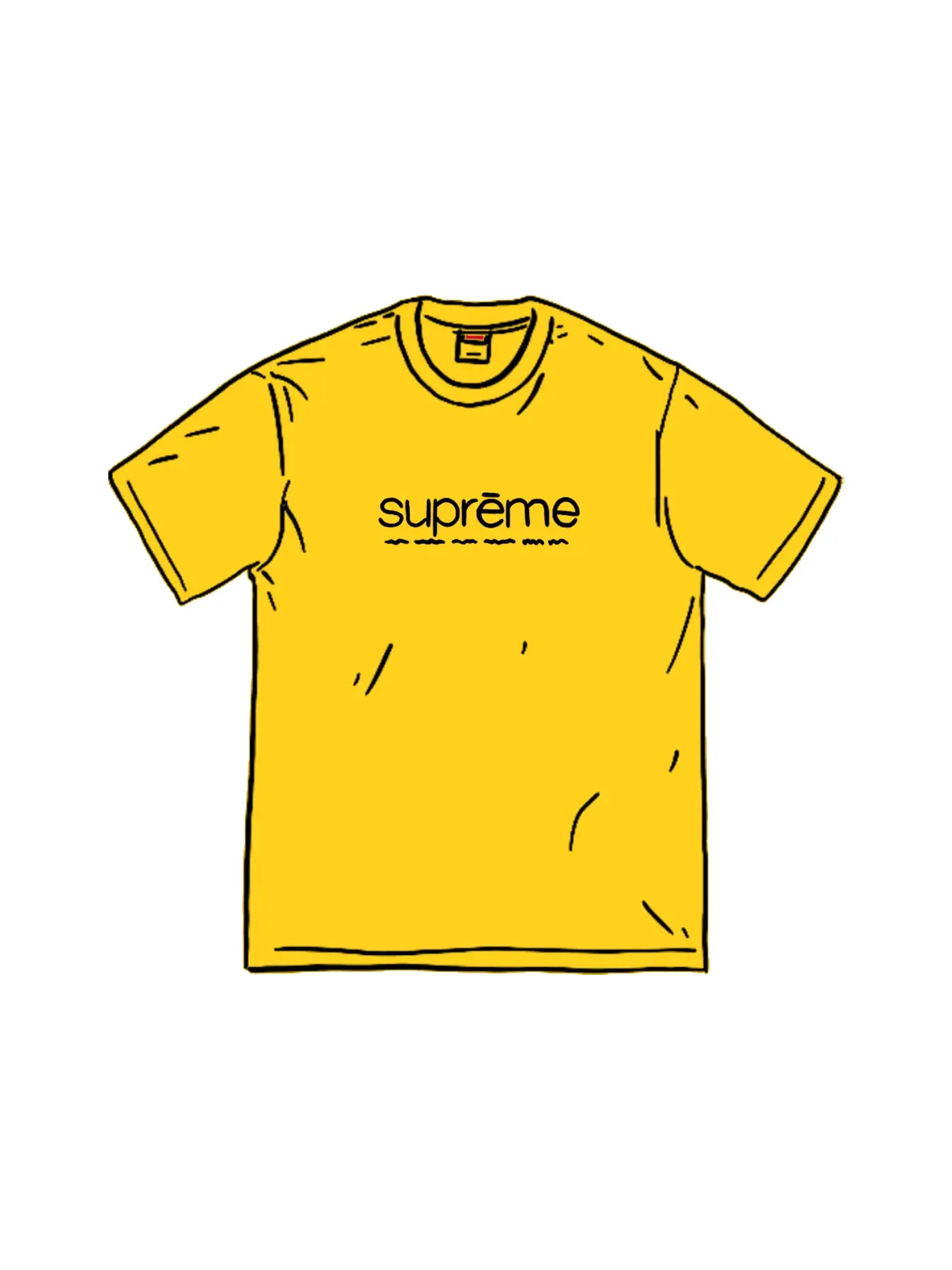 Мужская футболка с принтом Supreme Five Boroughs Tee — изображение 1 из 1, желтый