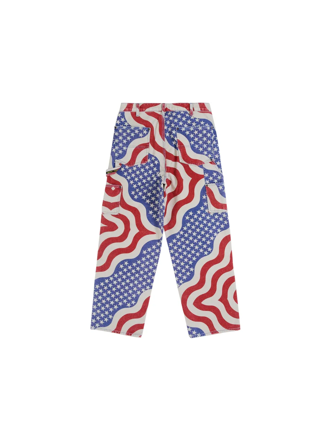 Мужские штаны с принтом Supreme Flag Double Knee Painter Pant — изображение 2 из 2, мульти