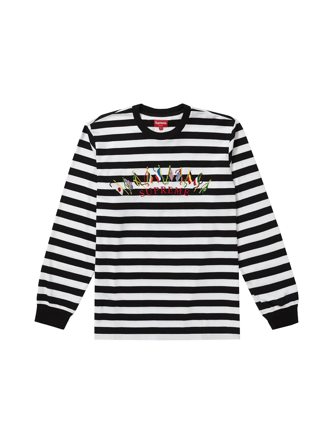 Мужская футболка с длинным рукавом с принтом Supreme L/S Top — изображение 1 из 1, белый