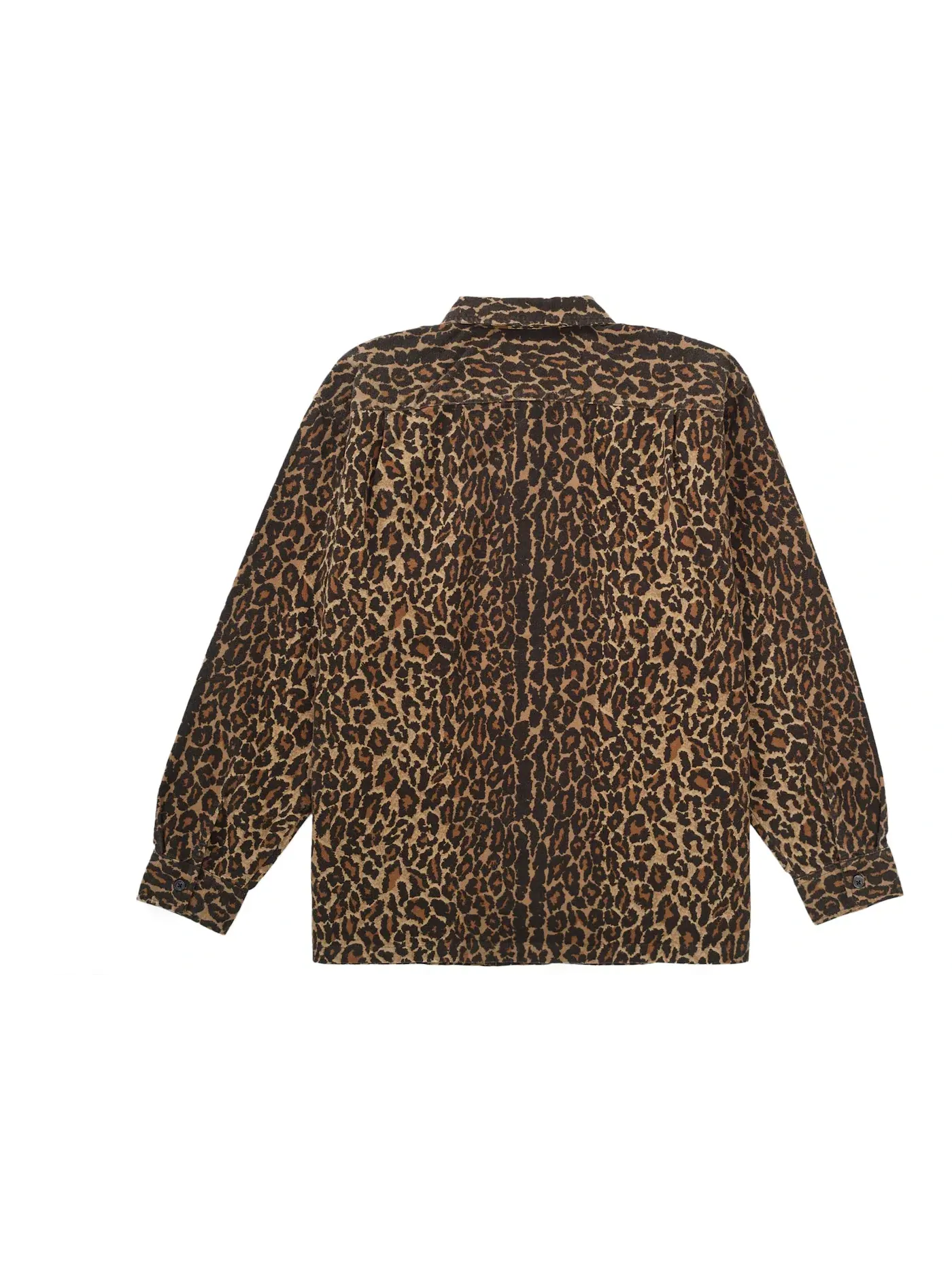 Мужская фланелевая пижамная рубашка с принтом Leopard Supreme — изображение 2 из 2, леопардовый
