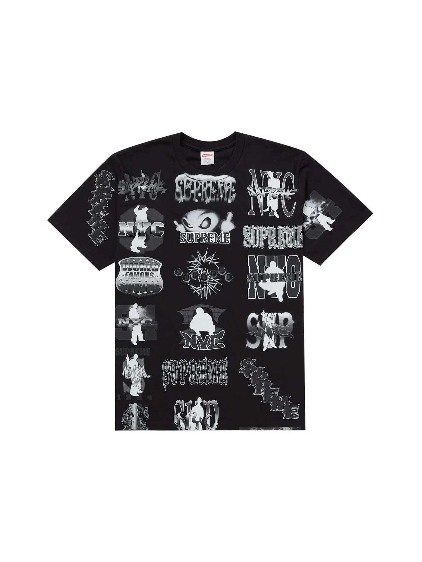 Мужская футболка с принтом Supreme Tee — изображение 1 из 2, черный