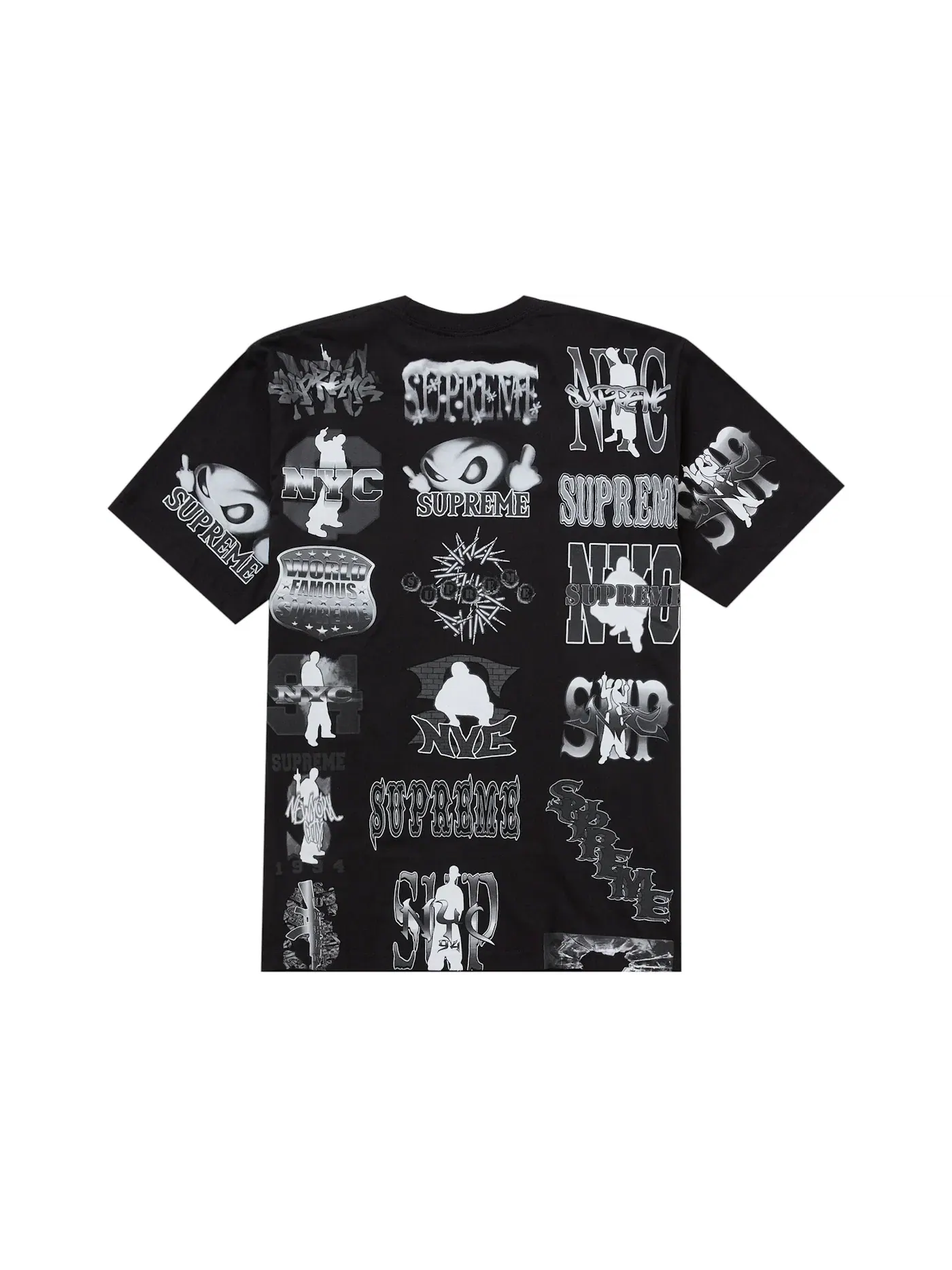 Мужская футболка с принтом Supreme Tee — изображение 2 из 2, черный