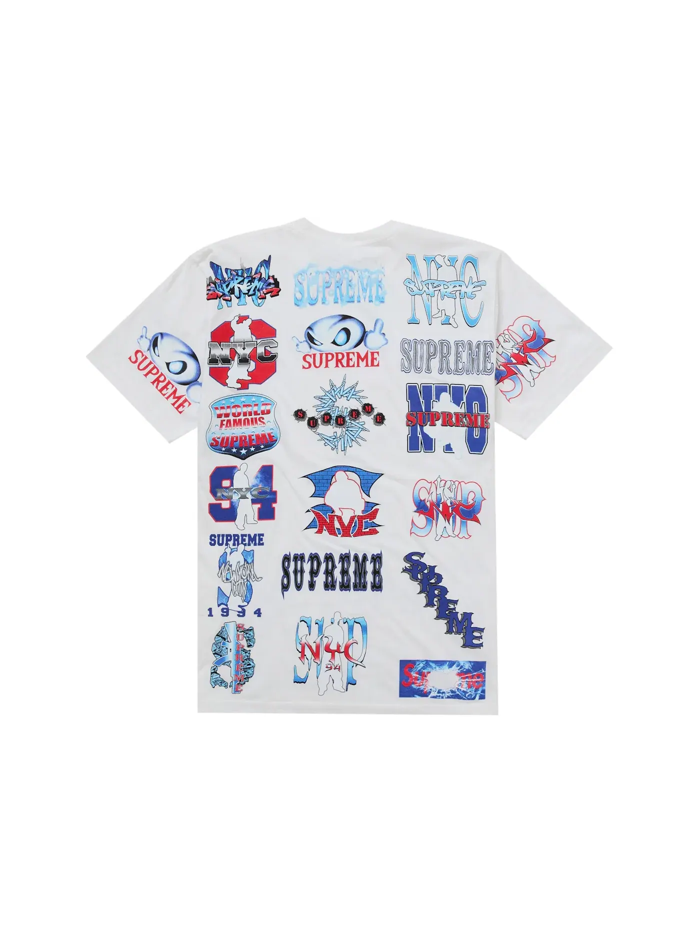 Мужская футболка с принтом Supreme Tee — изображение 2 из 2, белый
