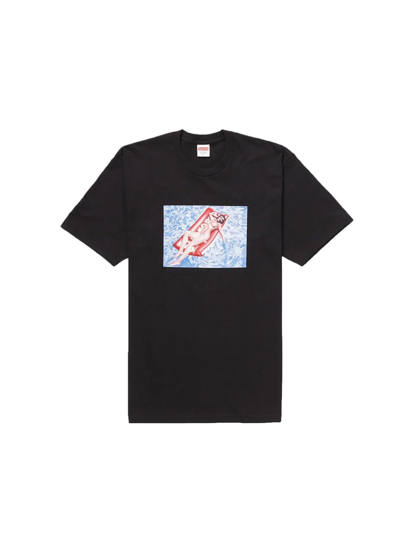 Мужская футболка с принтом Supreme Tee — изображение 1 из 1, черный