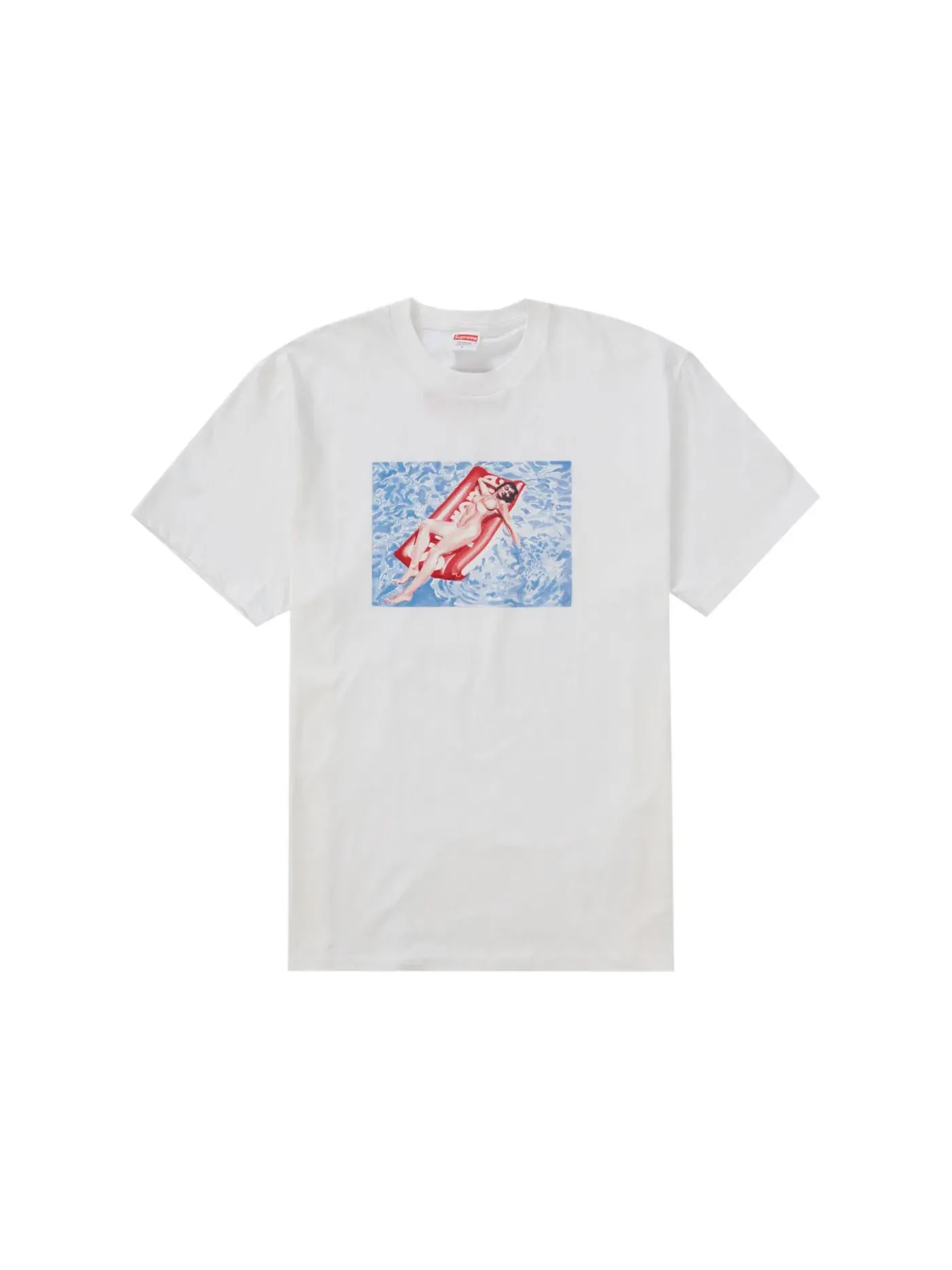 Мужская футболка с принтом Supreme Tee — изображение 1 из 1, белый