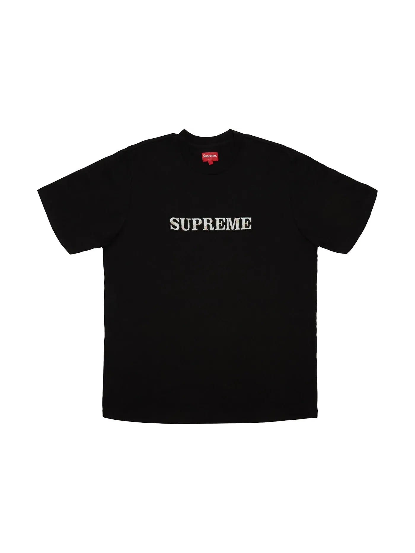 Мужская футболка с принтом Supreme Tee Supreme — изображение 1 из 1, черный