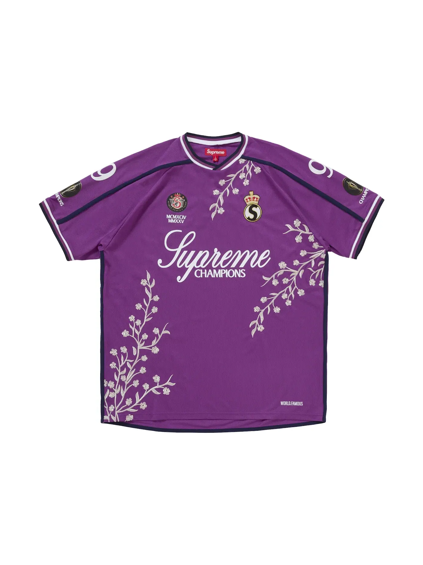 Мужская футболка с принтом Jersey Supreme — изображение 1 из 2, фиолетовый