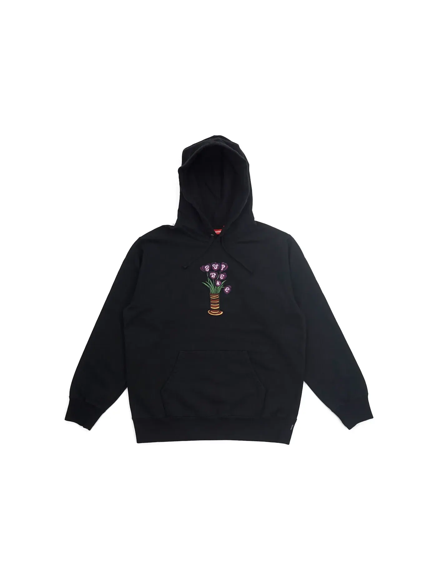 Мужской худи с принтом Supreme Sweatshirt — изображение 1 из 1, черный