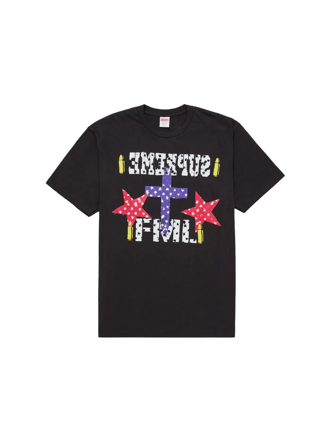 Мужская футболка с принтом Supreme Tee — изображение 1 из 1, черный
