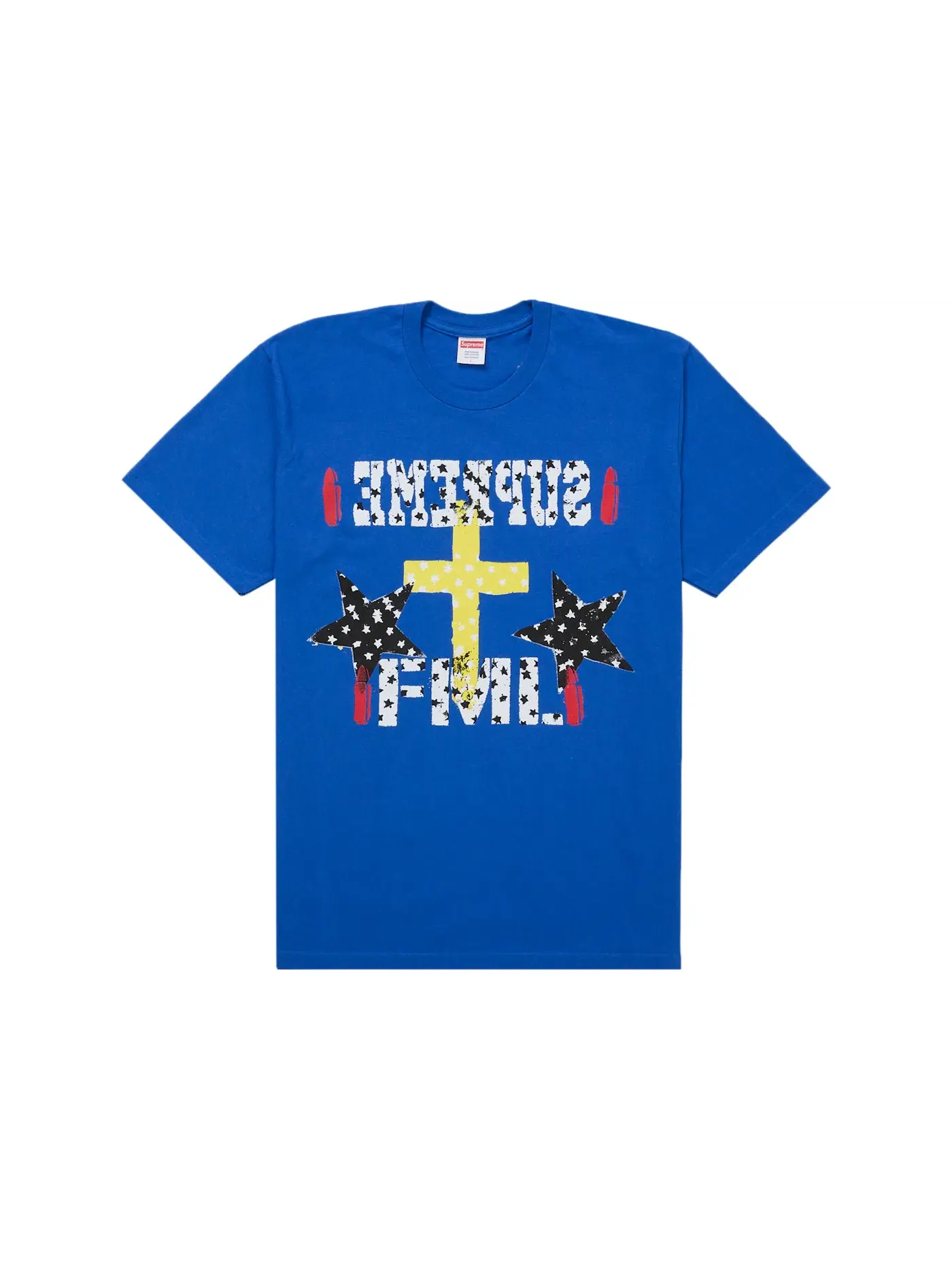 Мужская футболка с принтом Supreme Tee — изображение 1 из 1, королевский