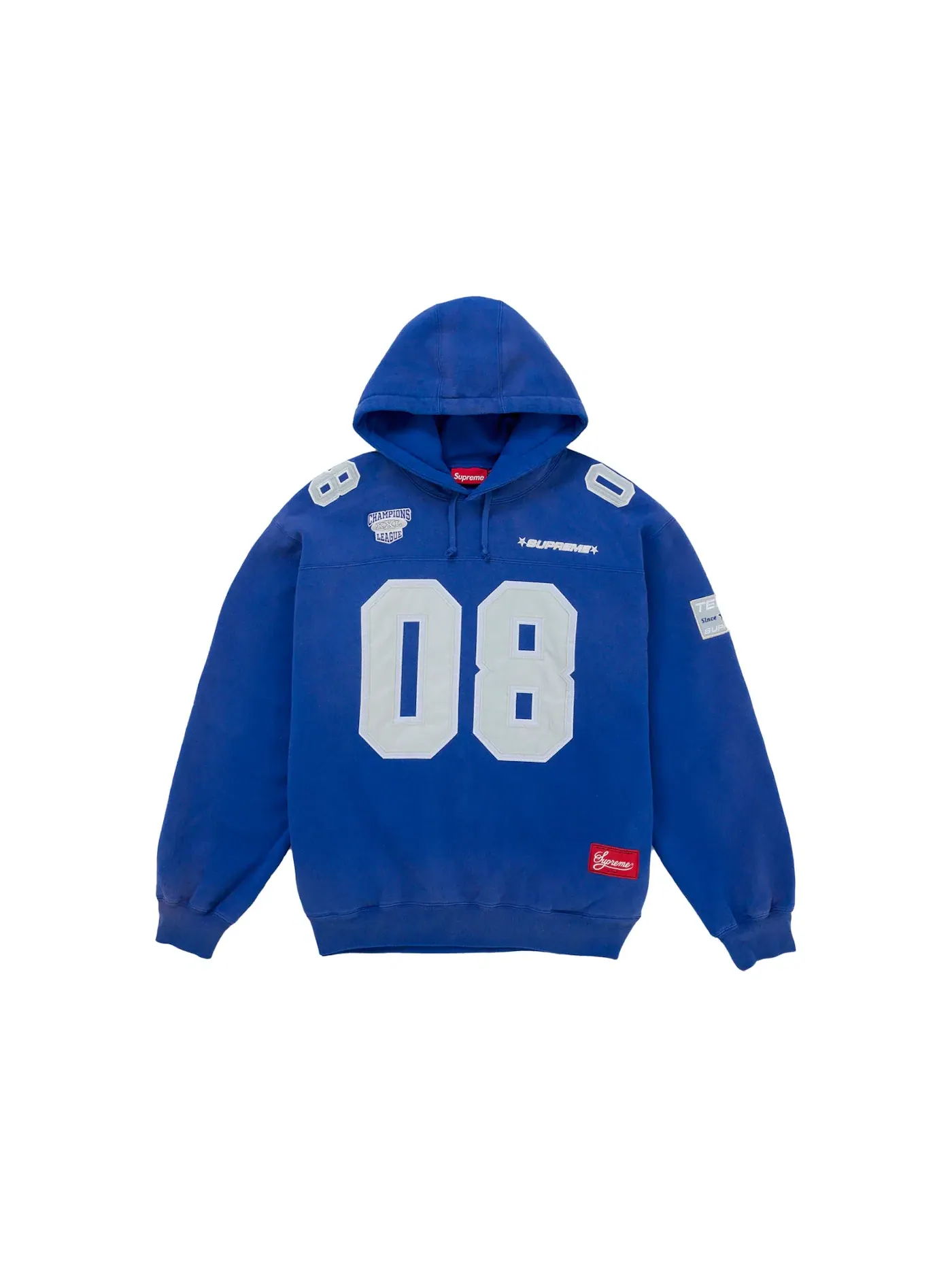 Мужской худи с капюшоном Supreme Football Jersey Hooded Sweatshirt Supreme — изображение 1 из 2, королевский