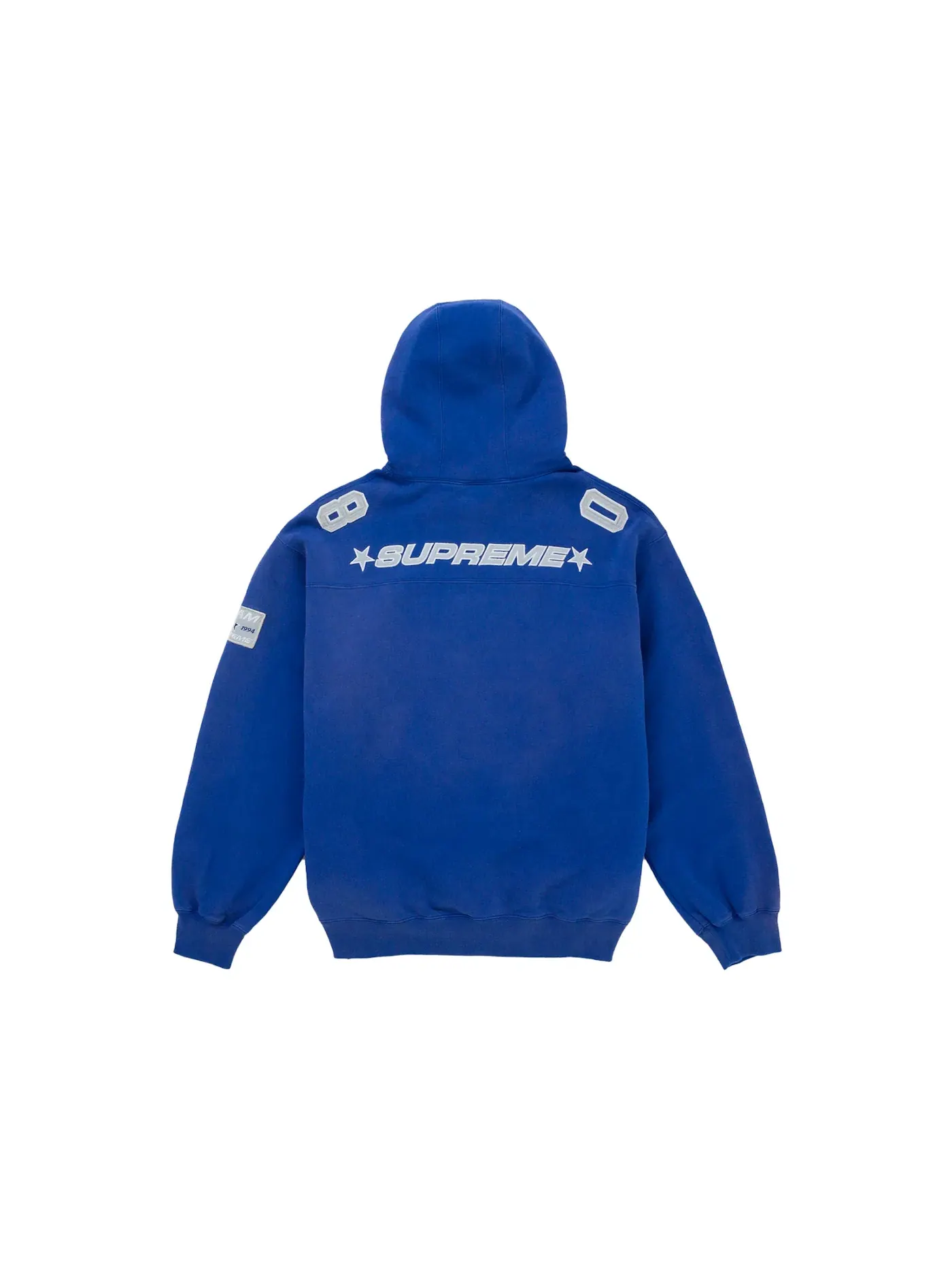 Мужской худи с капюшоном Supreme Football Jersey Hooded Sweatshirt Supreme — изображение 2 из 2, королевский