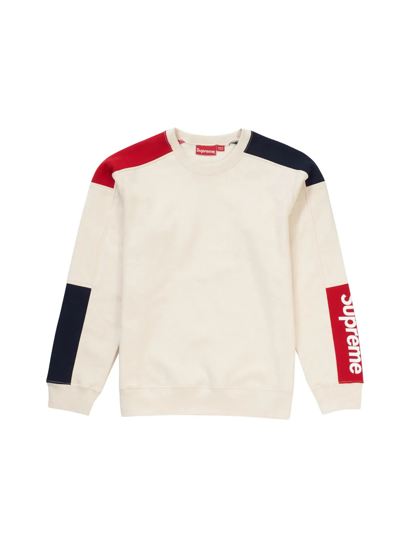 Мужской свитшот с принтом Supreme Crewneck — изображение 1 из 1, прозрачный