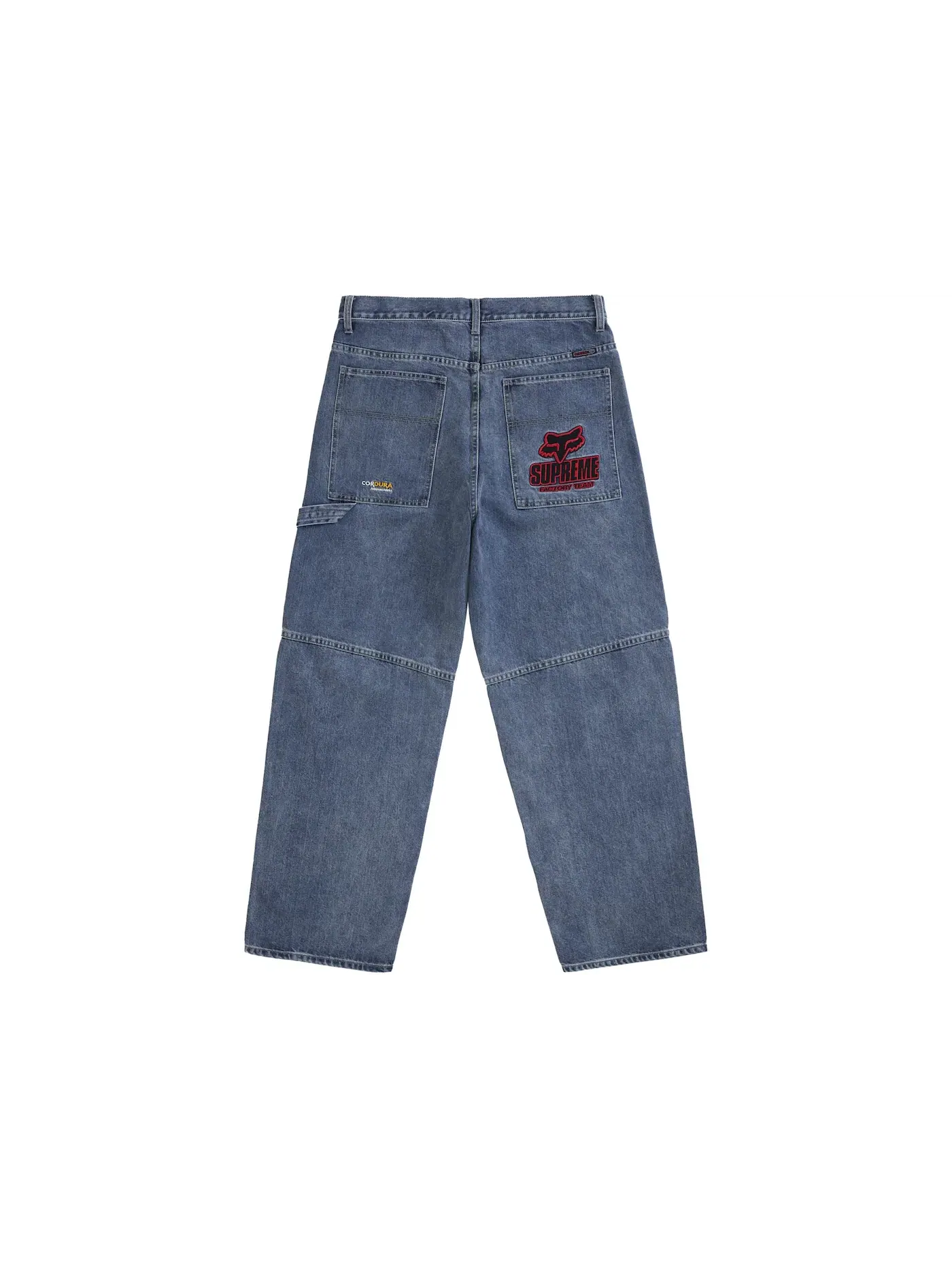 Мужские джинсы свободного кроя из кордуры Supreme Fox Racing Jean — изображение 2 из 2, джинсовый синий