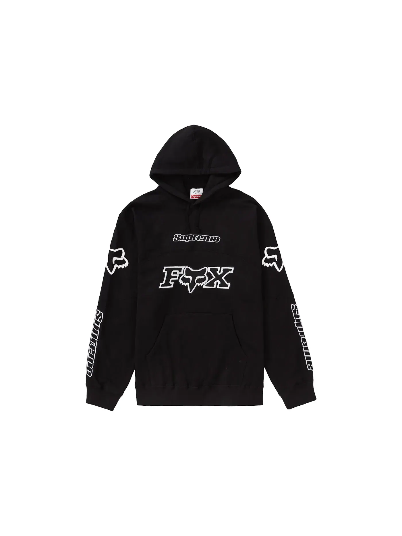 Мужской худи с принтом Hooded Sweatshirt Supreme — изображение 1 из 1, черный