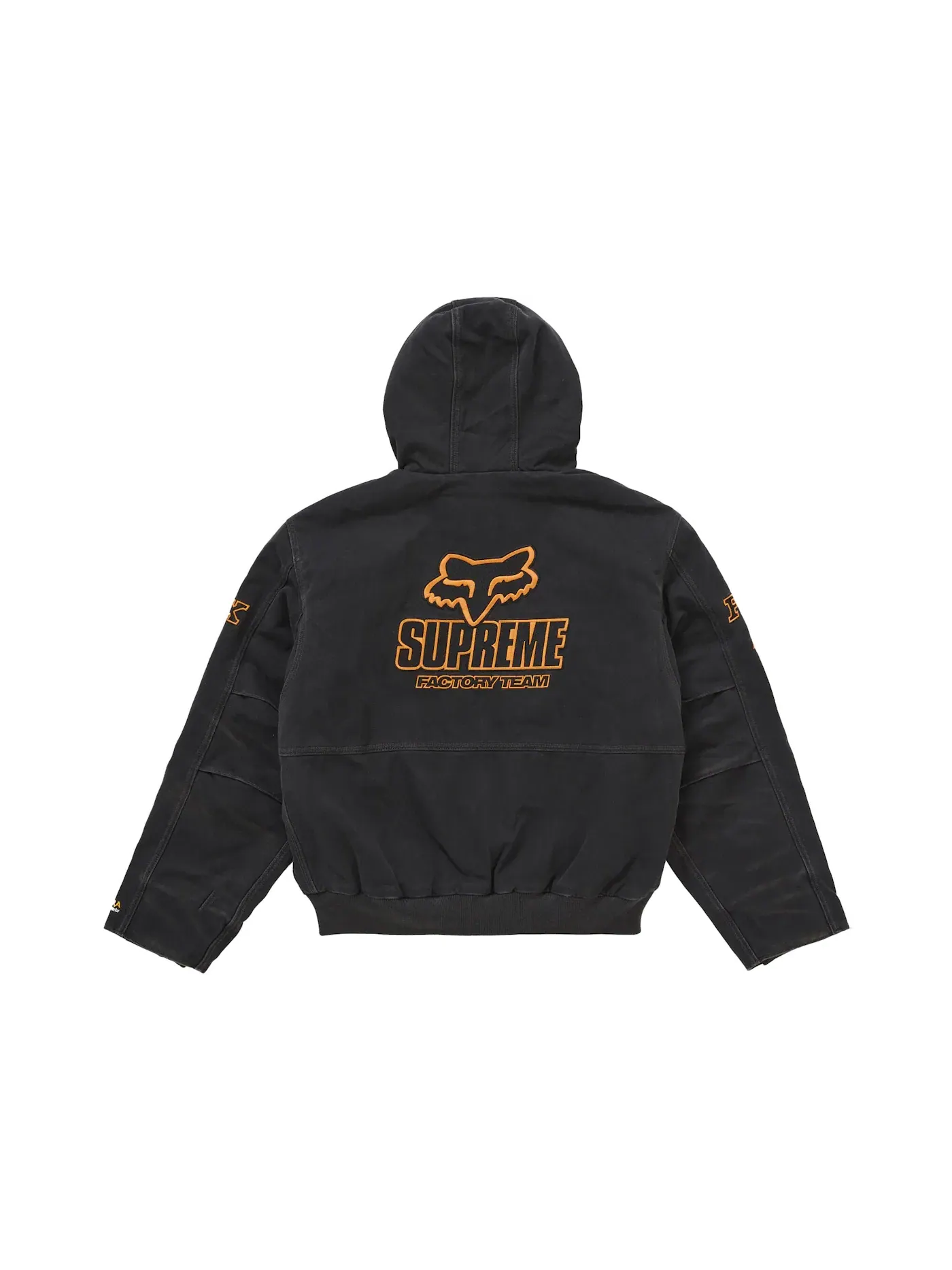 Мужская куртка-худи с капюшоном Supreme Fox Racing Jacket Black — изображение 3 из 3