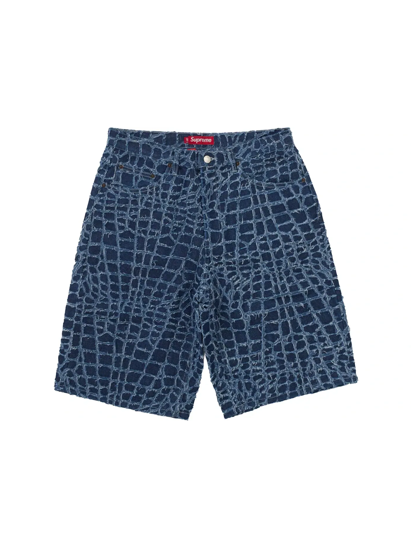Мужские шорты с потертостями Supreme Short — изображение 1 из 2, синий