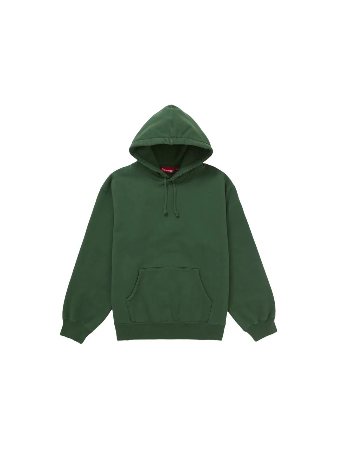 Мужской худи с потертостями Supreme — изображение 1 из 1, зеленый