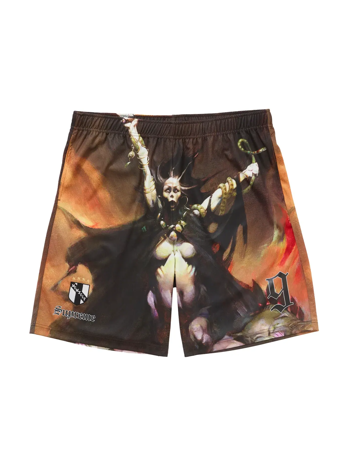 Мужские шорты с принтом Frazetta Soccer Short Supreme, Woman With Scythe — изображение 1 из 2