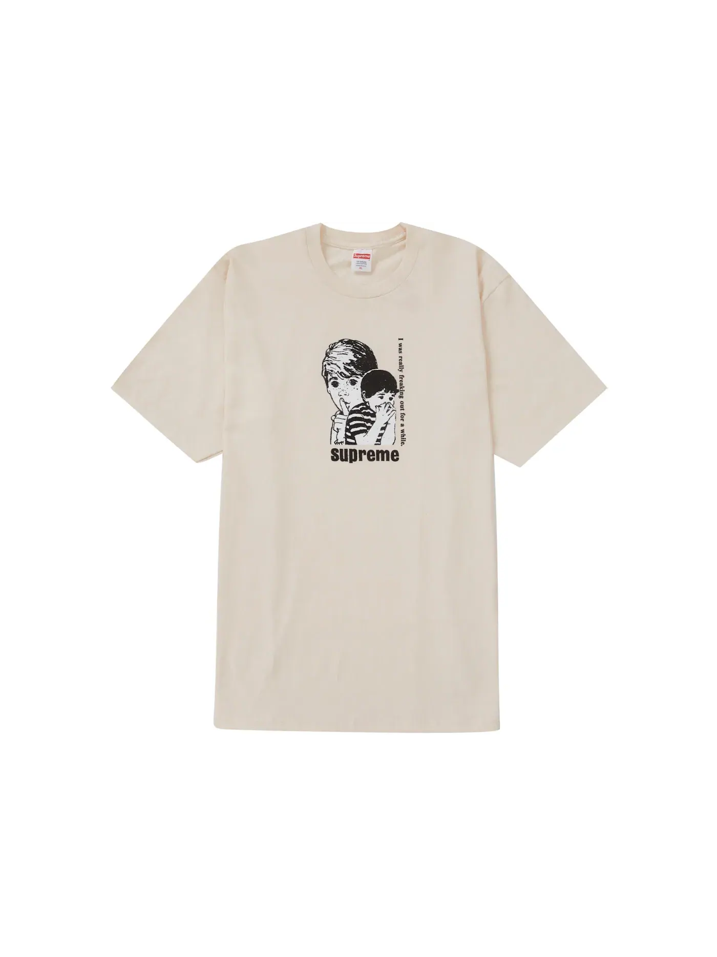 Мужская футболка с принтом Supreme Freaking Out Tee — изображение 1 из 1, прозрачный