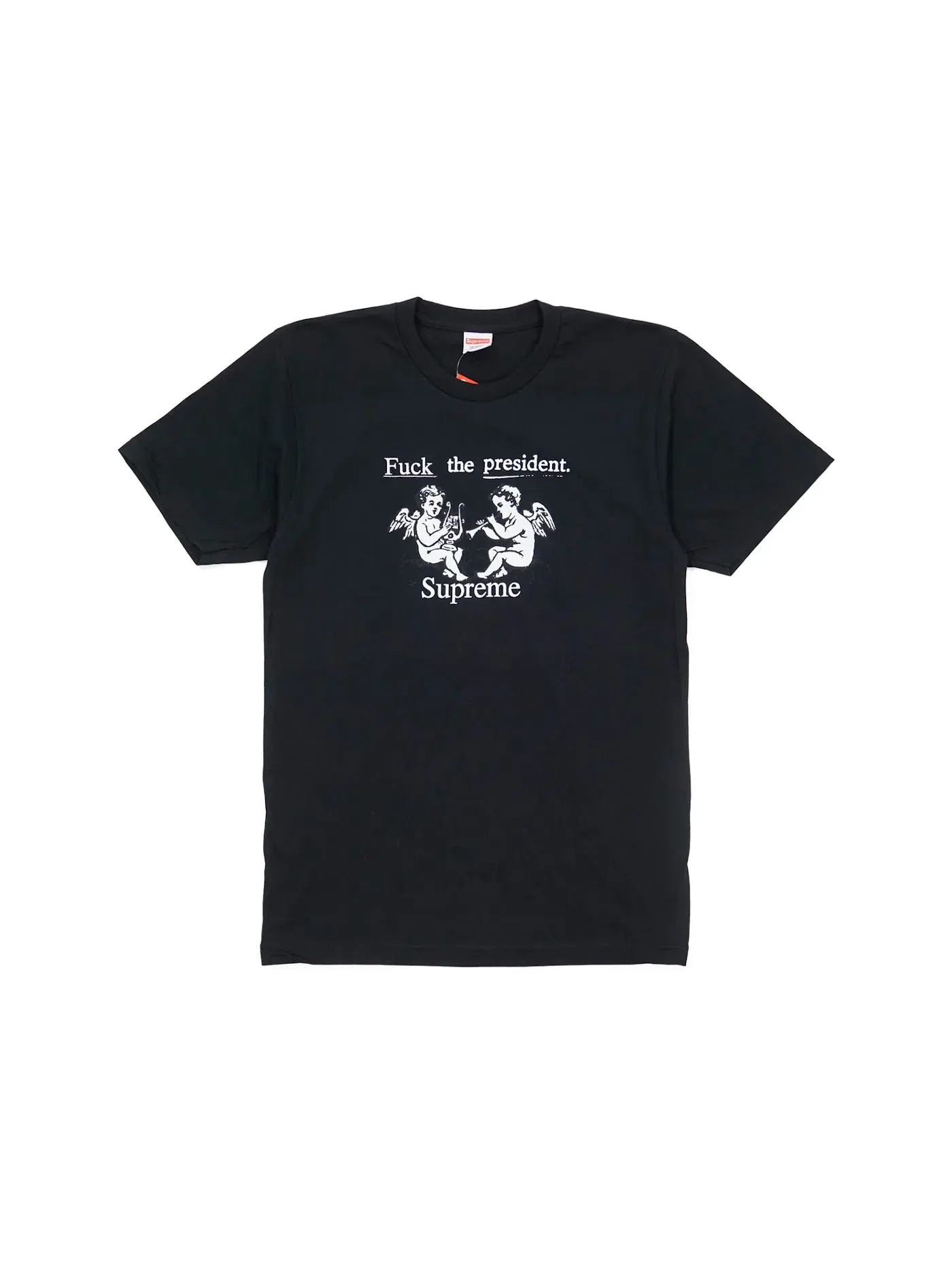 Мужская футболка с принтом Supreme Tee — изображение 1 из 1, черный