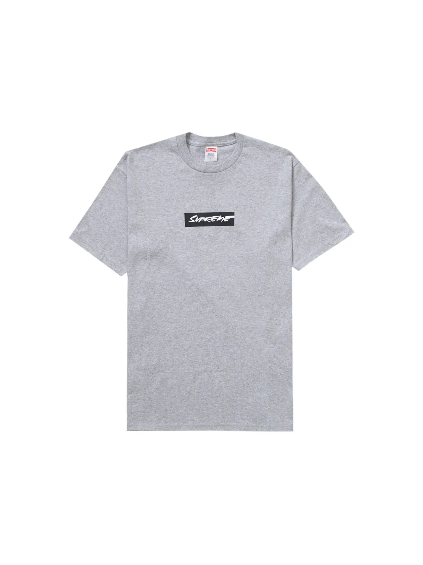 Мужская футболка с принтом Futura Box Logo Supreme — изображение 1 из 2, серый