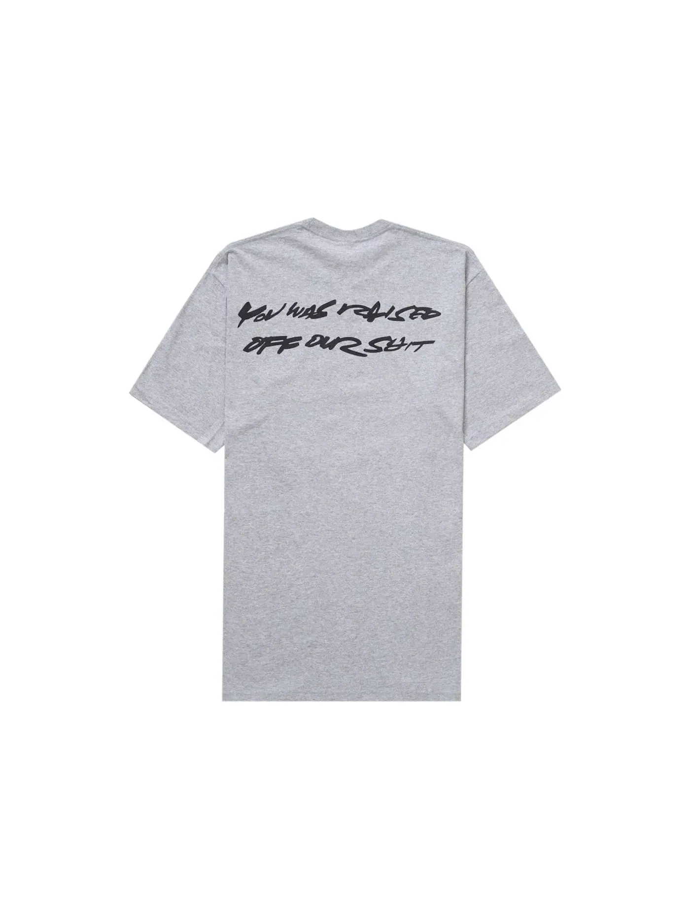 Мужская футболка с принтом Futura Box Logo Supreme — изображение 2 из 2, серый