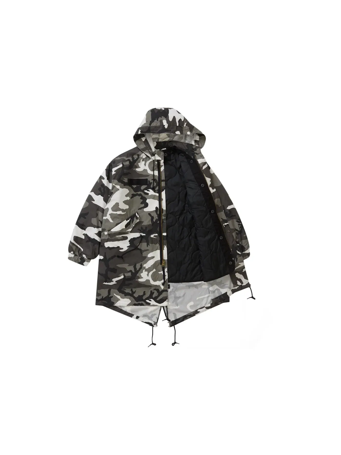 Мужская куртка-парка с камуфляжным принтом Fishtail Parka Supreme — изображение 2 из 3, снежный камуфляж
