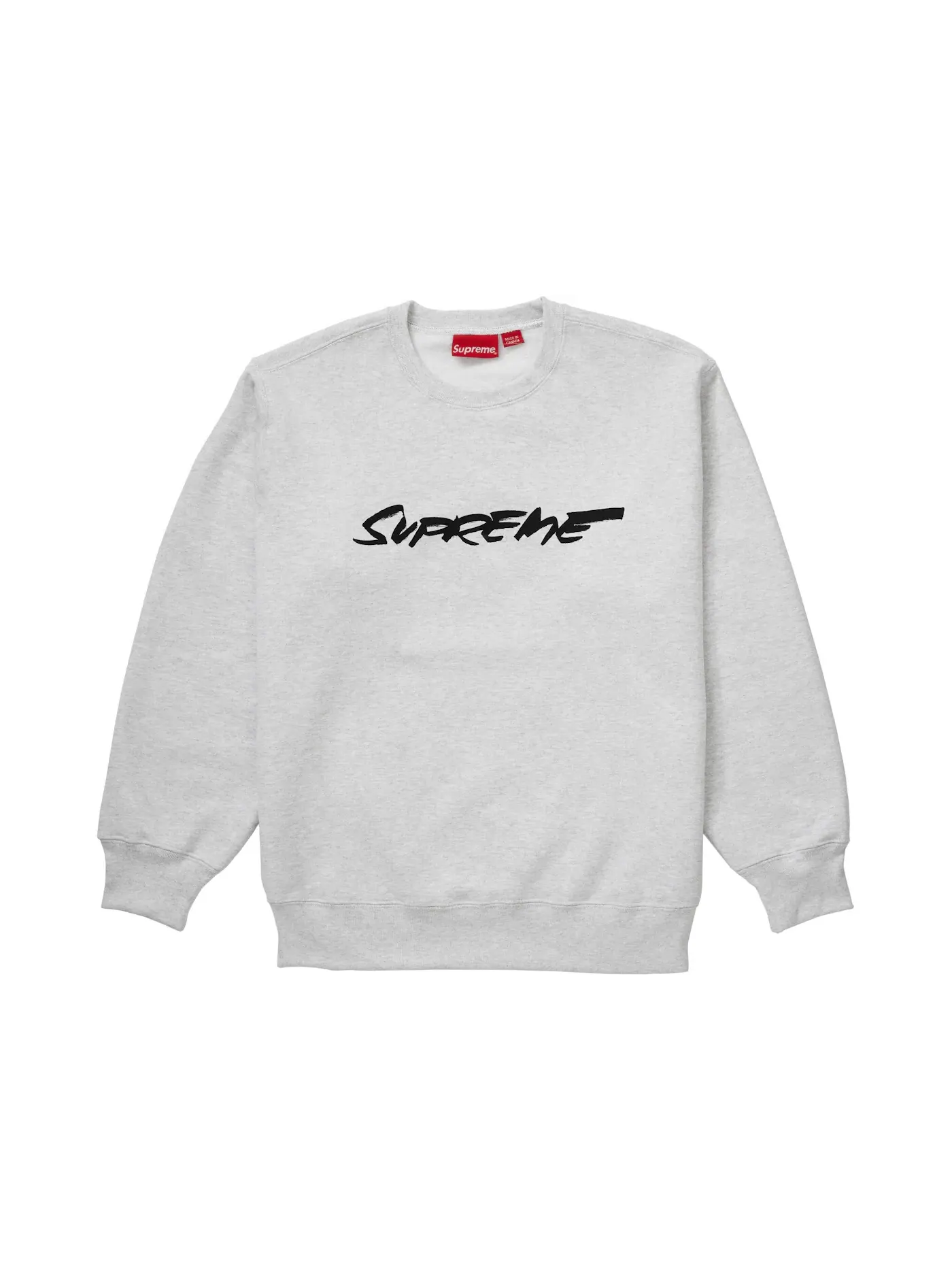 Мужской свитшот с принтом Supreme Futura Logo Crewneck — изображение 1 из 1, серый