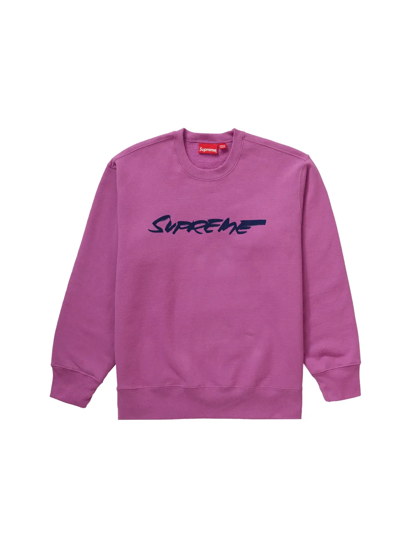 Мужской свитшот с принтом Crewneck Supreme — изображение 1 из 1, яркий фиолетовый