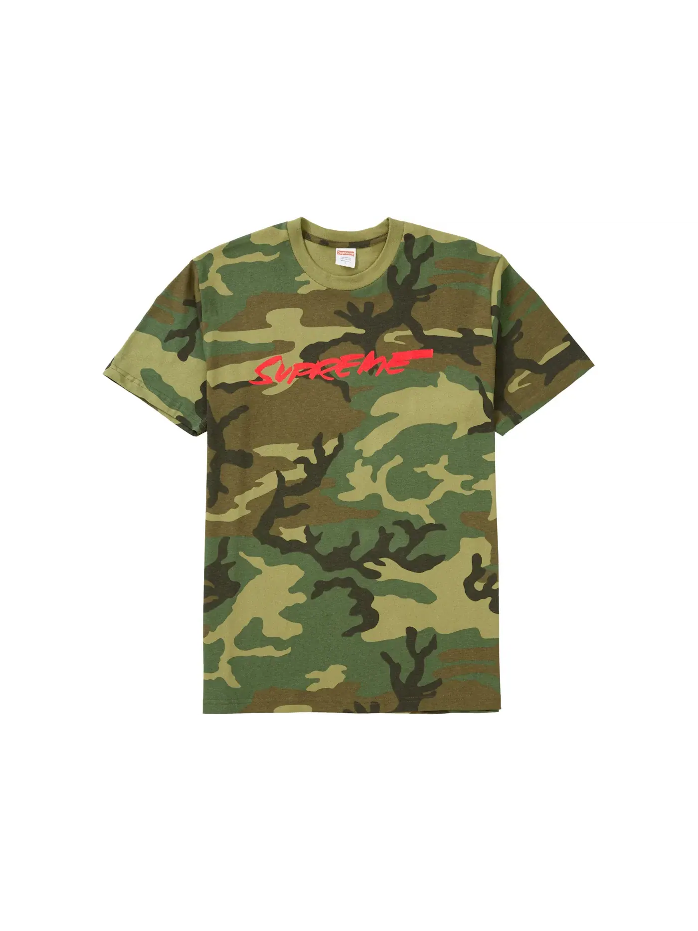 Мужская футболка с принтом Supreme Futura Logo Tee, Woodland Camo — изображение 1 из 2