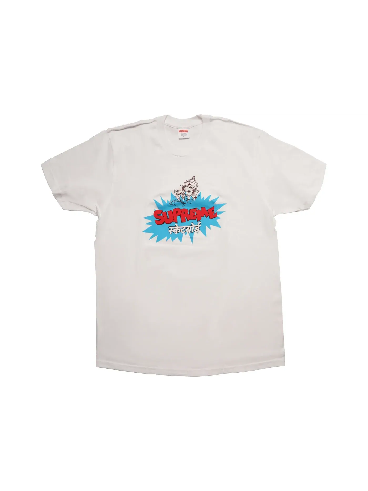 Мужская футболка с принтом Supreme Tee — изображение 1 из 1, белый