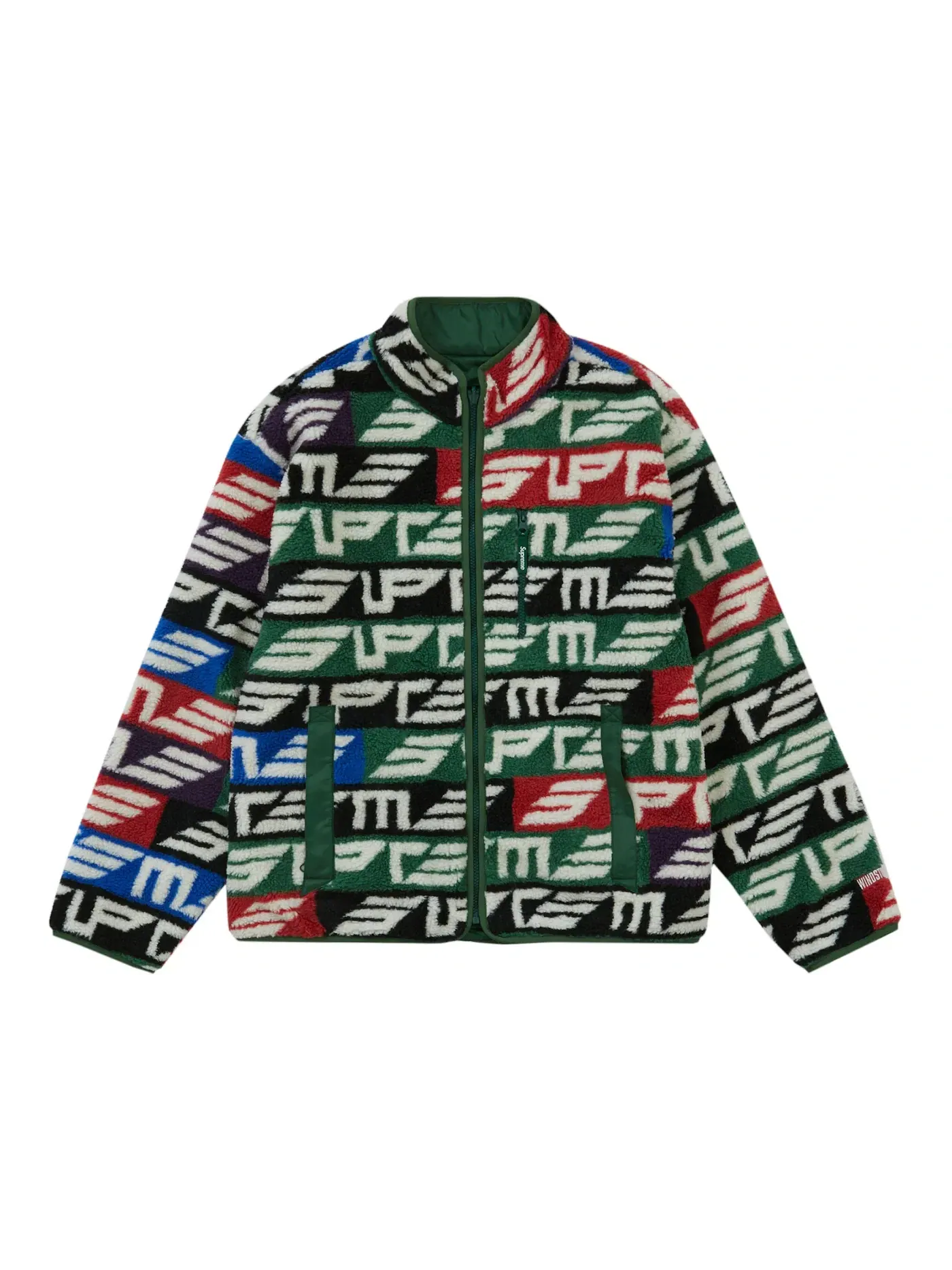 Мужская куртка из флиса с принтом Supreme Geo Reversible WINDSTOPPER Fleece Jacket — изображение 1 из 3, мульти