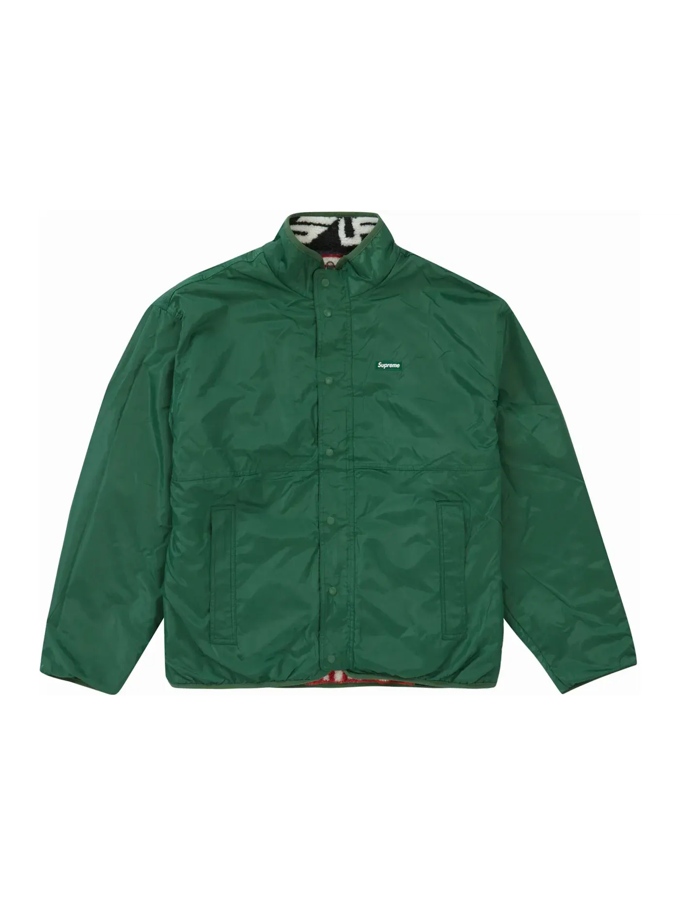 Мужская куртка из флиса с принтом Supreme Geo Reversible WINDSTOPPER Fleece Jacket — изображение 3 из 3, мульти