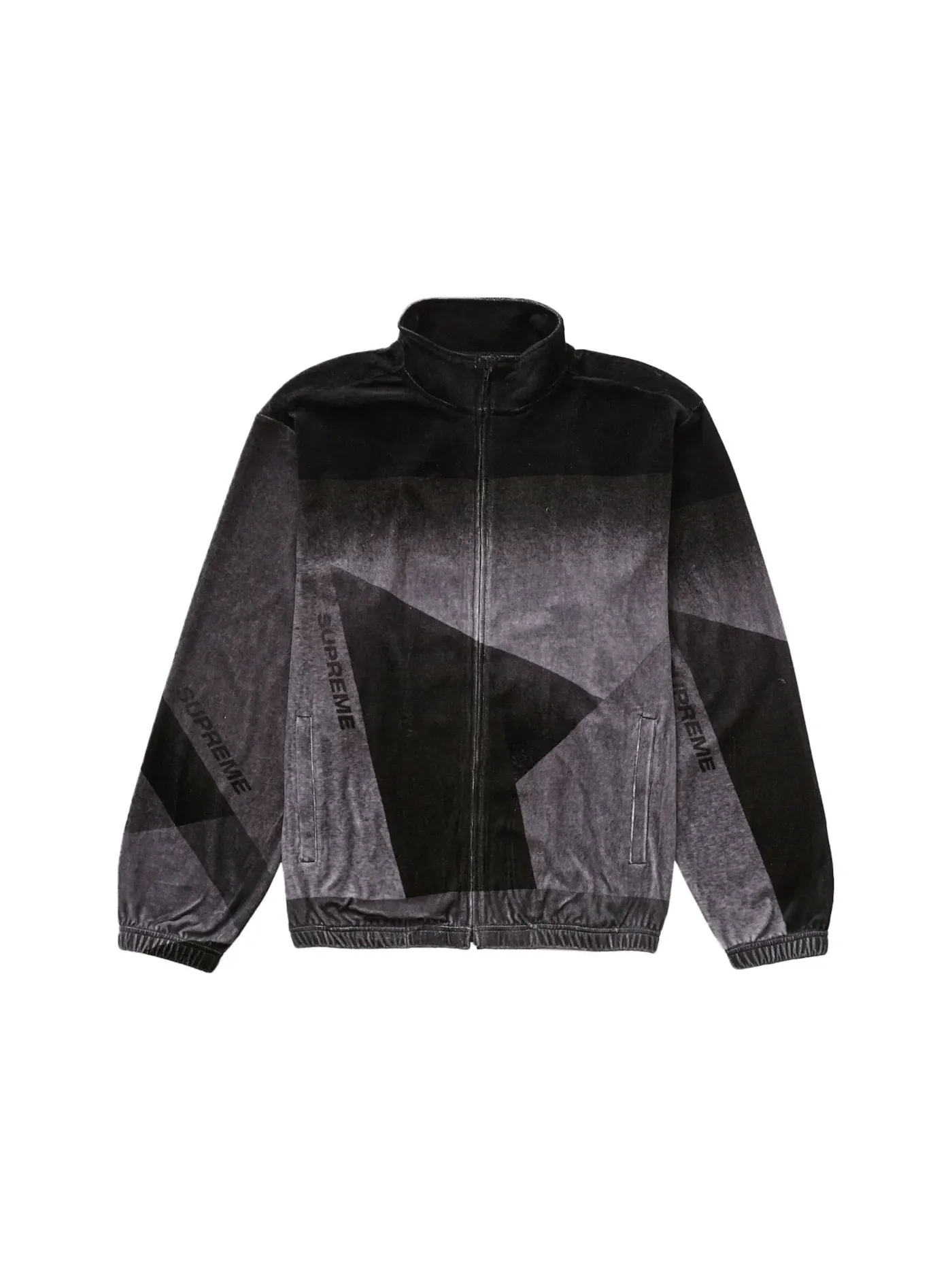 Мужская куртка из велюра Supreme Geo Velour Track Jacket — изображение 1 из 2, черный