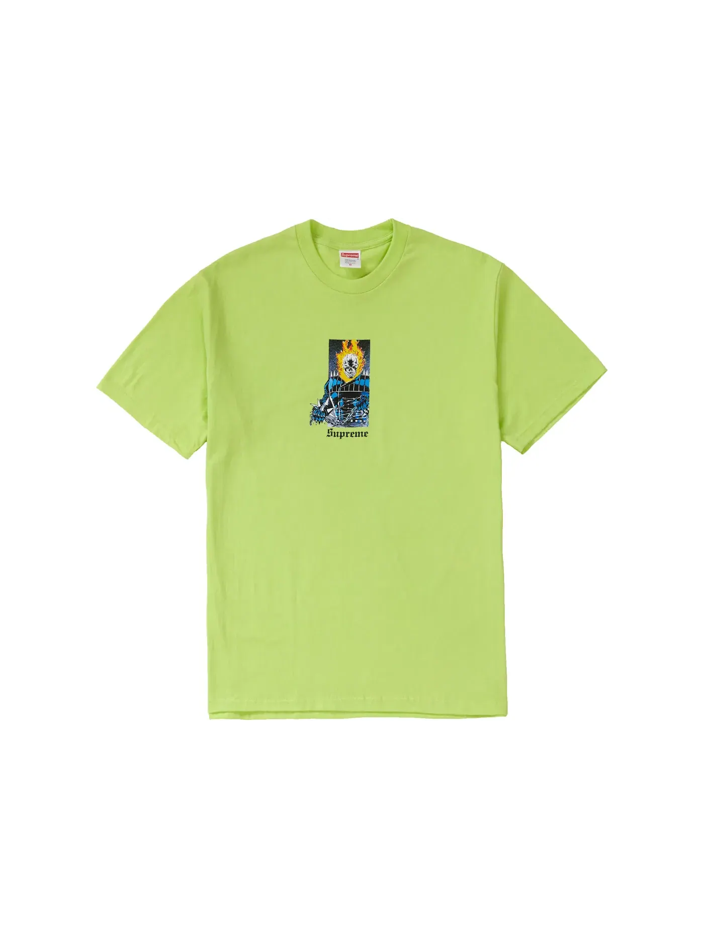 Мужская футболка с принтом Supreme Tee — изображение 1 из 1, неоновый зеленый
