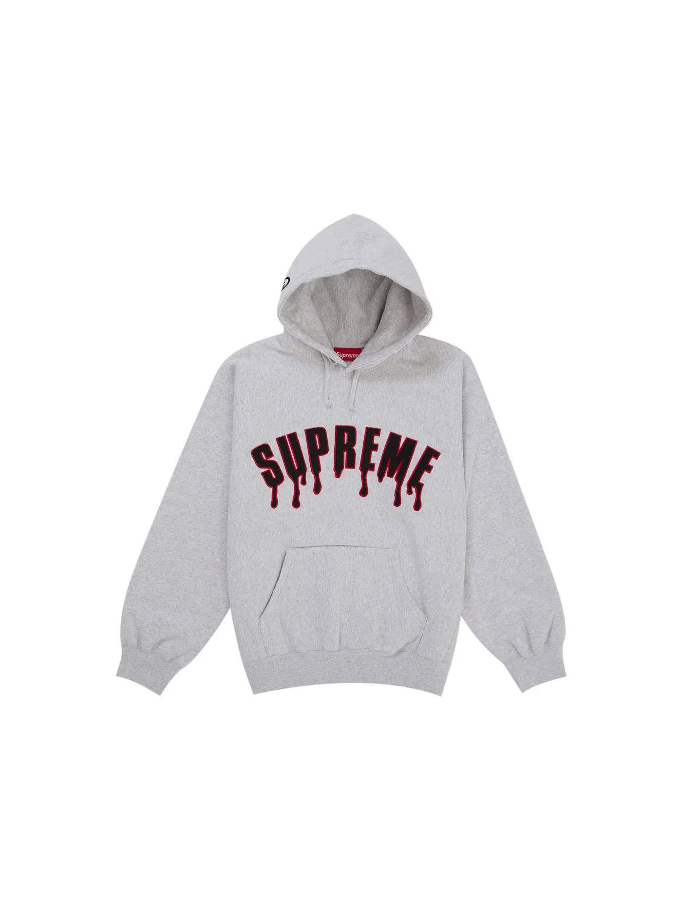 Мужской худи с принтом Supreme Ghostface Arc Hooded Sweatshirt — изображение 1 из 2, серый