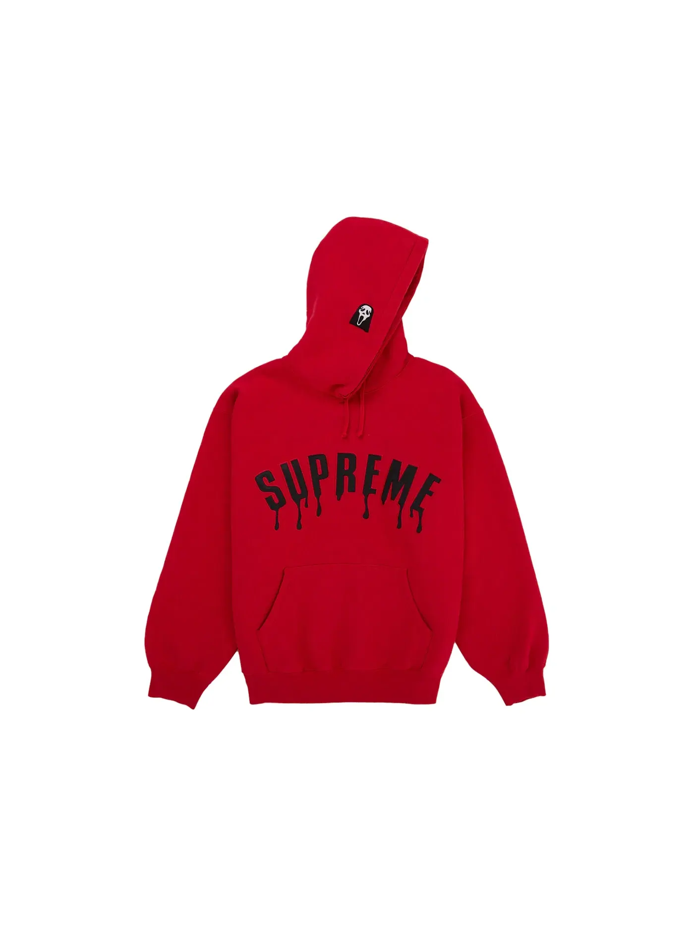 Мужской худи с принтом Ghostface Arc Supreme — изображение 2 из 2, красный