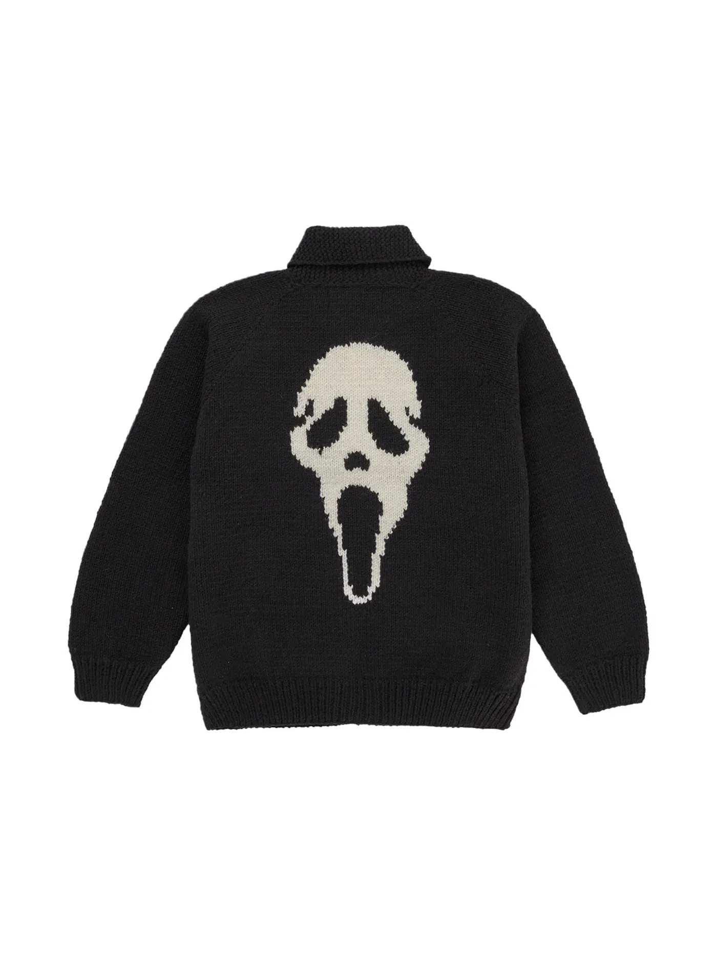 Мужской свитер с принтом Ghostface Cowichan Supreme — изображение 1 из 2, черный