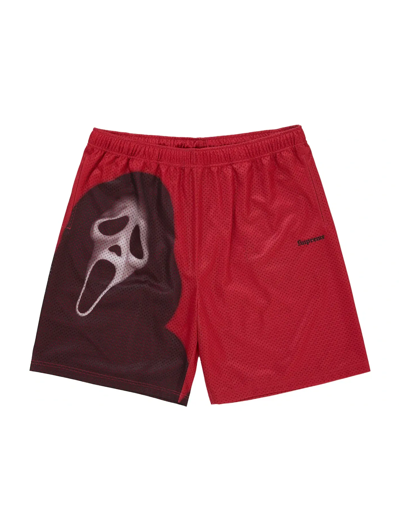 Мужские шорты из сетки Ghostface Supreme — изображение 1 из 2, красный