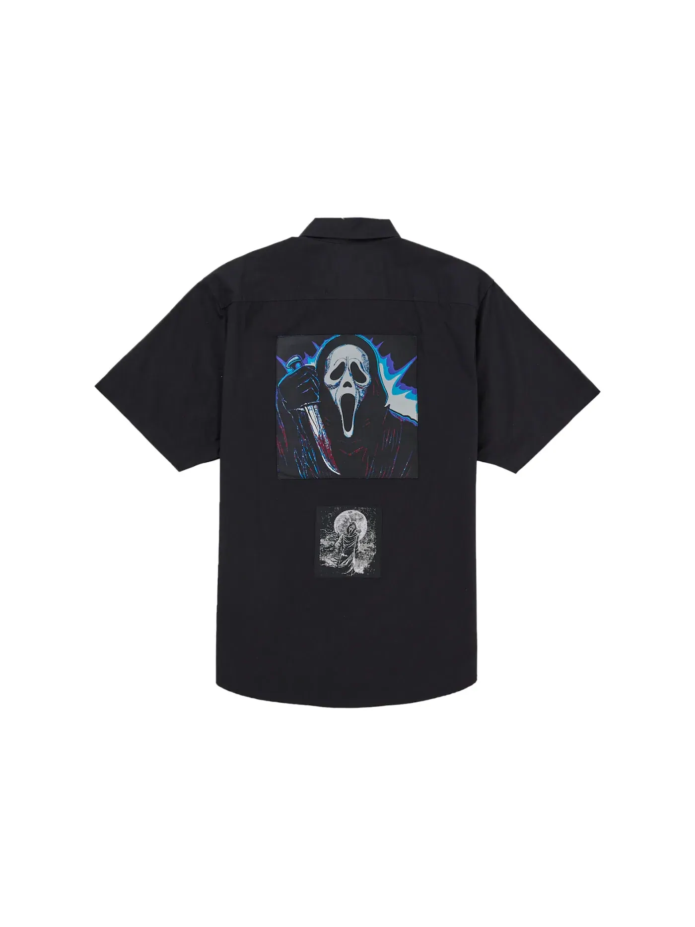 Мужская рубашка с принтом Supreme Ghostface S S Work Shirt — изображение 1 из 2, черный