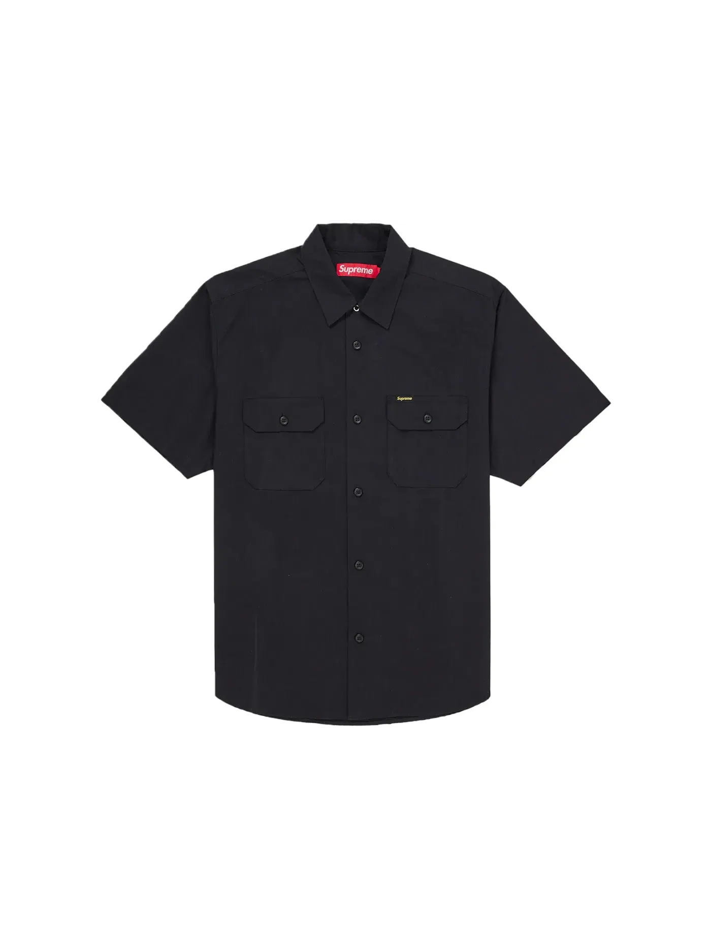 Мужская рубашка с принтом Supreme Ghostface S S Work Shirt — изображение 2 из 2, черный