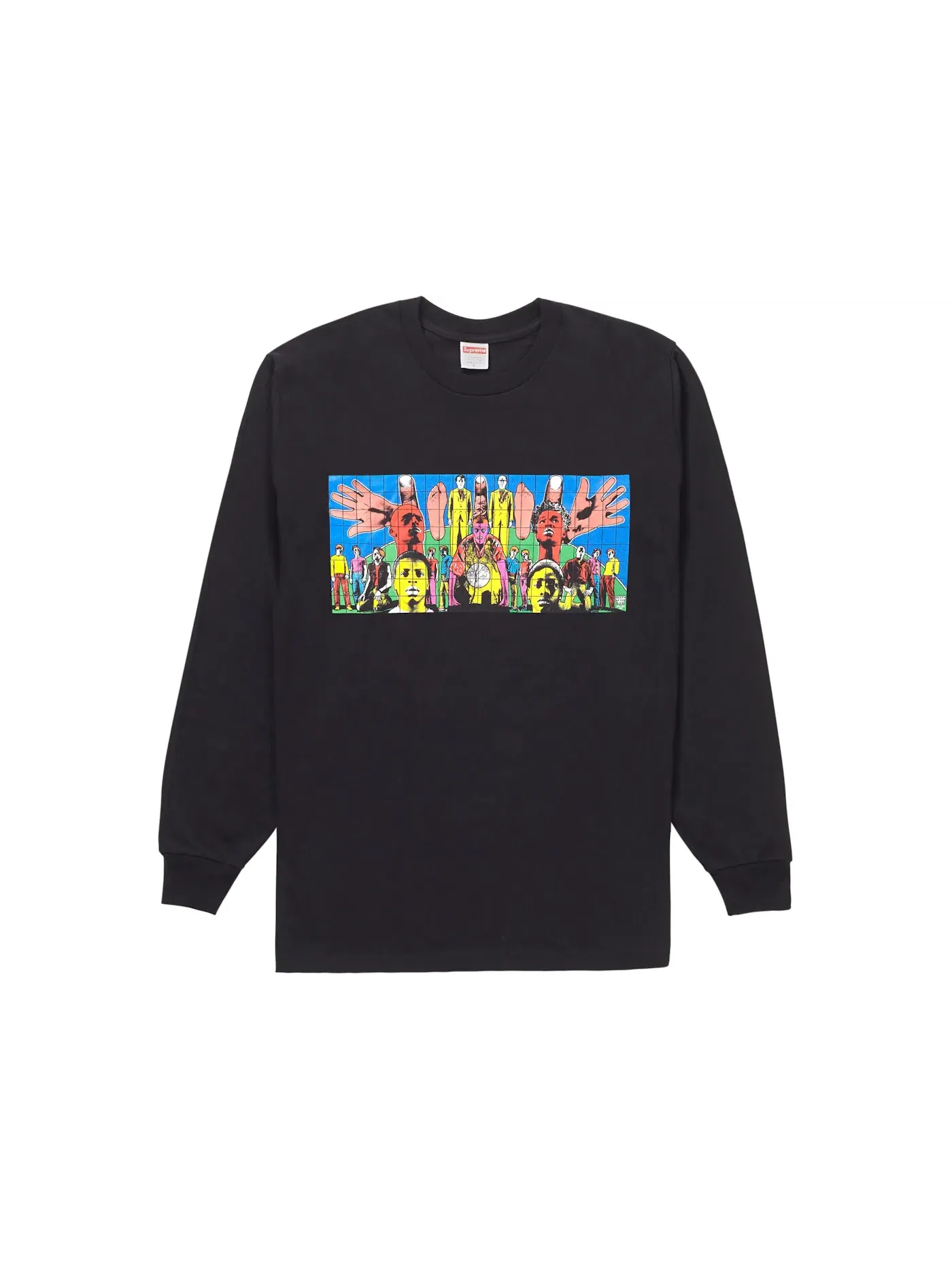 Мужская футболка с длинным рукавом с принтом L/S Tee Supreme — изображение 1 из 1, черный