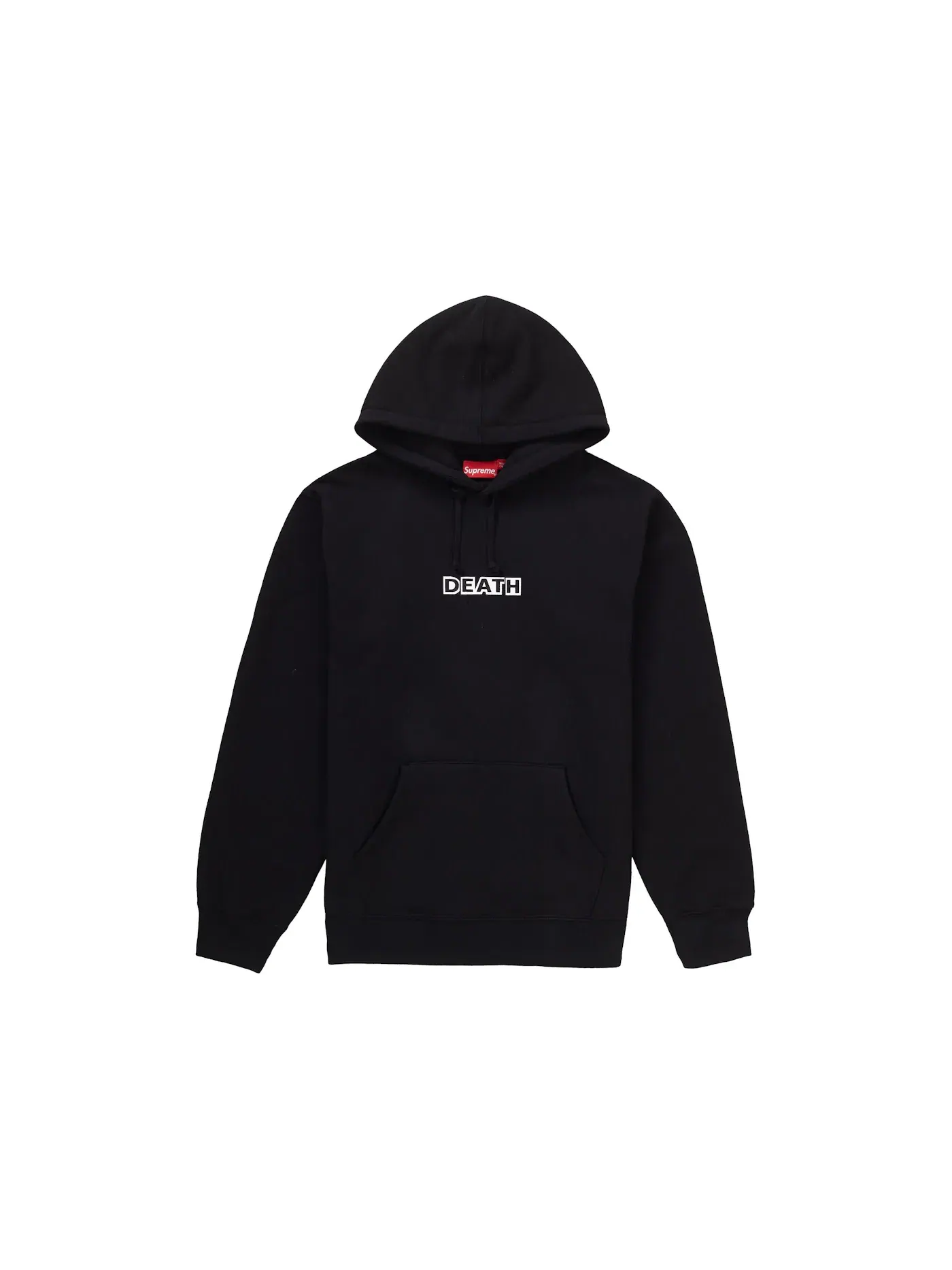 Мужской худи с принтом Supreme Gilbert & George DEATH Hooded Sweatshirt — изображение 1 из 2, черный