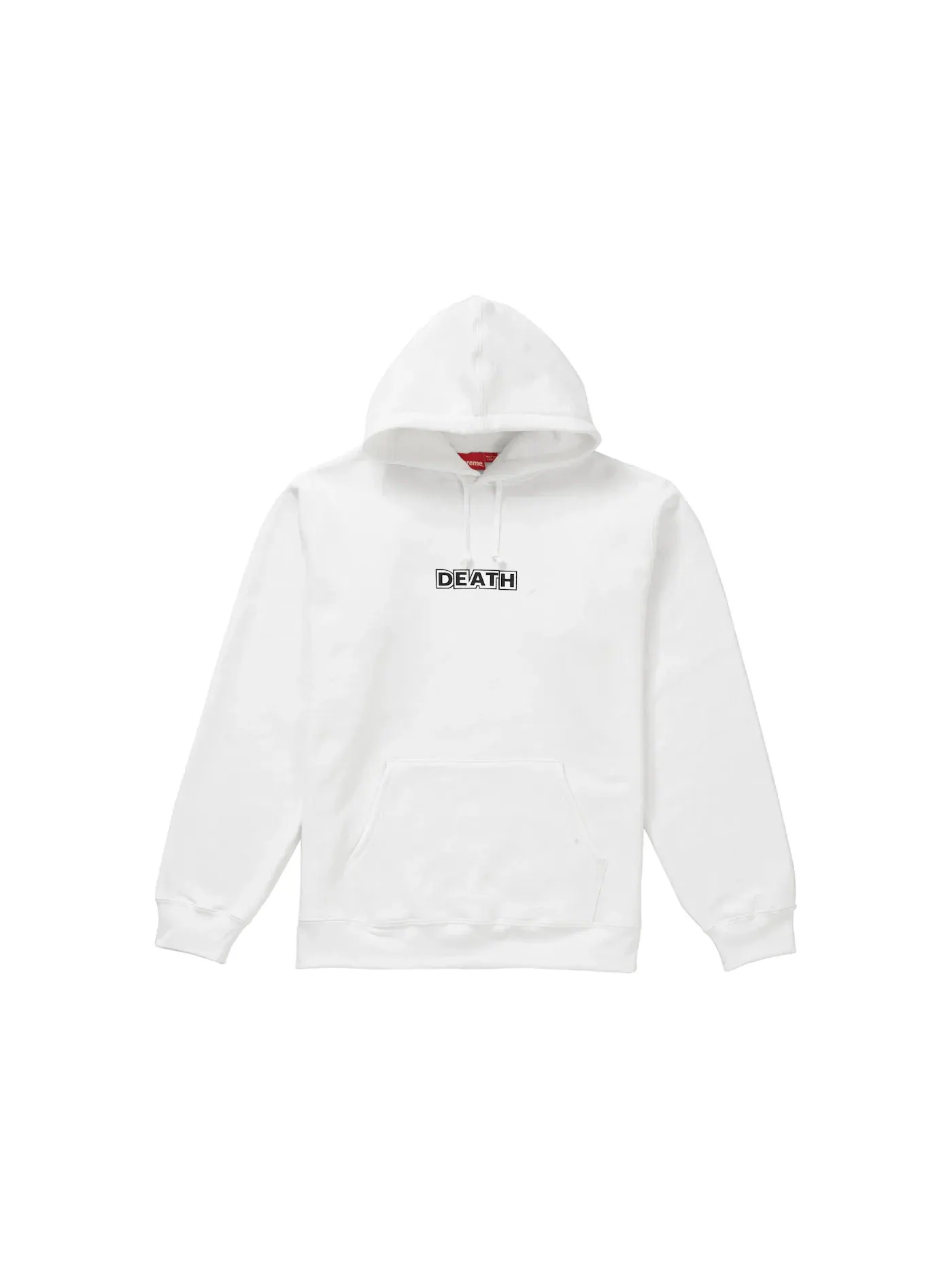 Мужской худи с принтом Supreme Gilbert & George DEATH Hooded Sweatshirt — изображение 1 из 2, белый