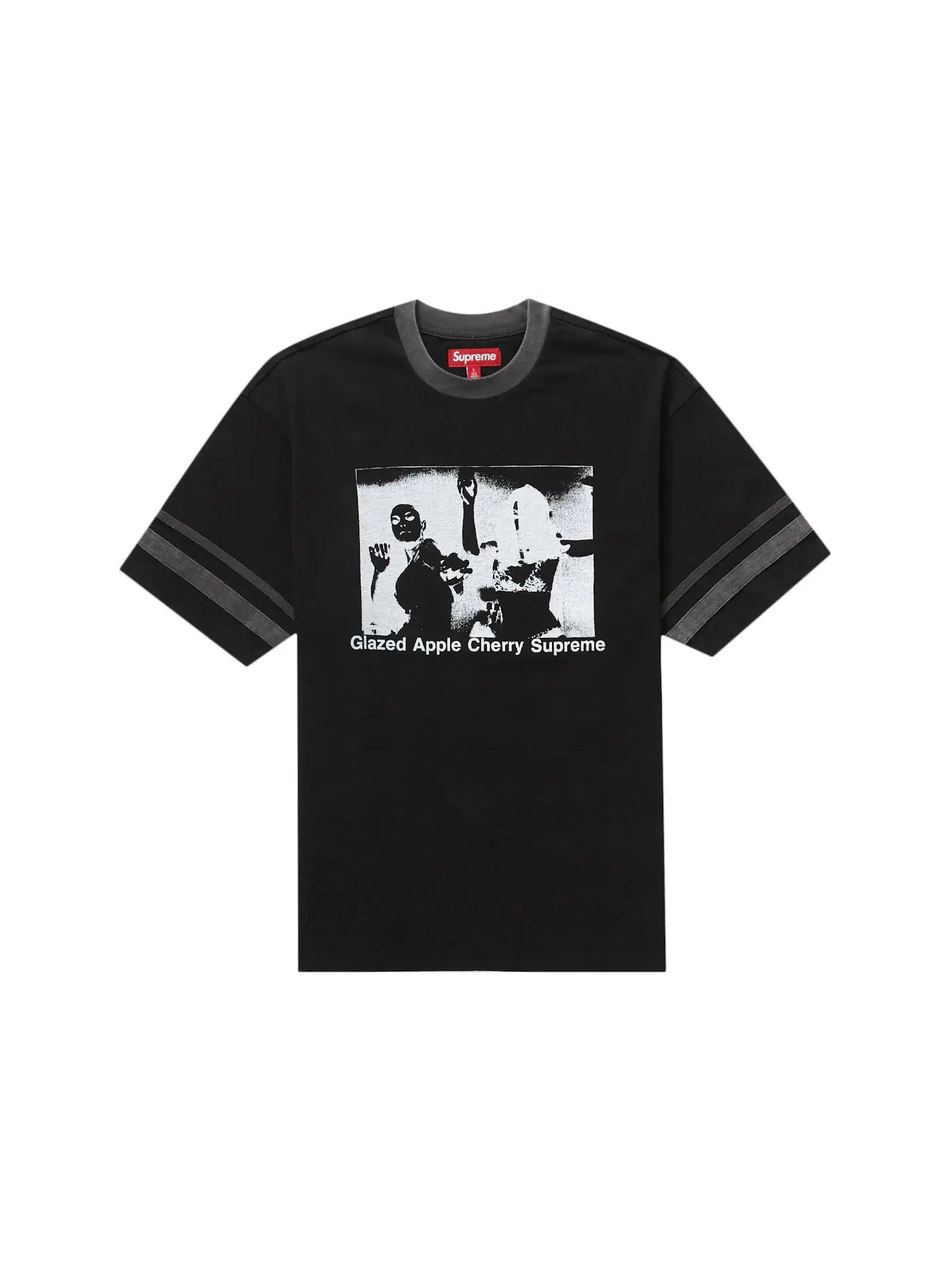Мужская футболка Supreme Glazed Athletic S/S Top — изображение 1 из 1, черный