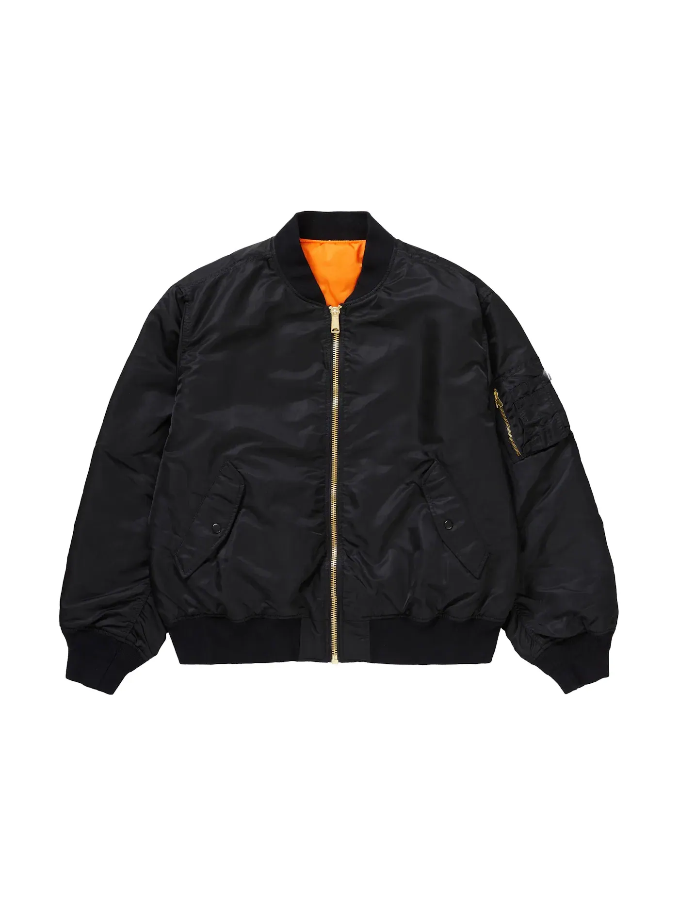 Мужская куртка-бомбер с длинным рукавом MA-1 Supreme — изображение 2 из 4, черный