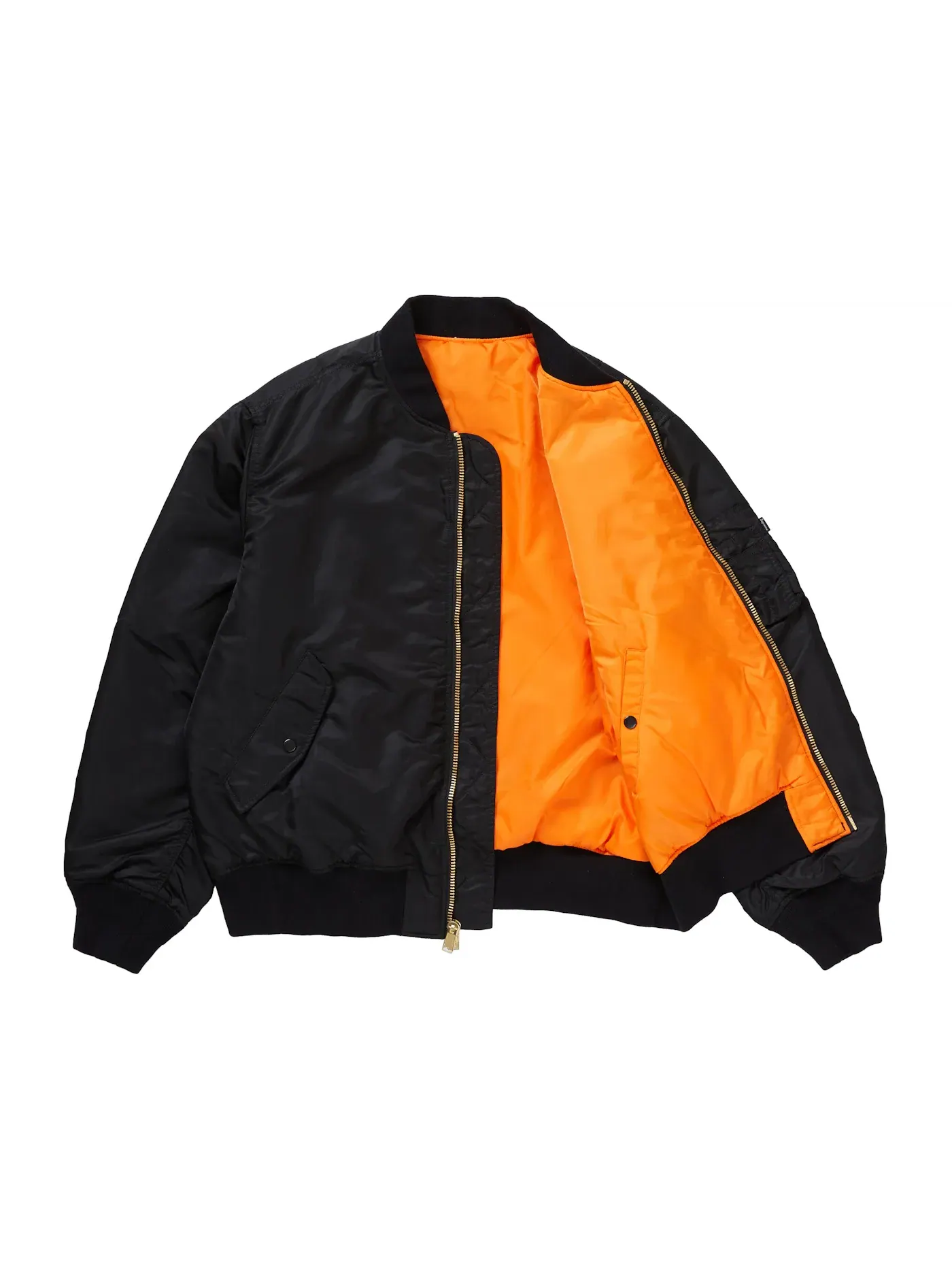 Мужская куртка-бомбер с длинным рукавом MA-1 Supreme — изображение 3 из 4, черный