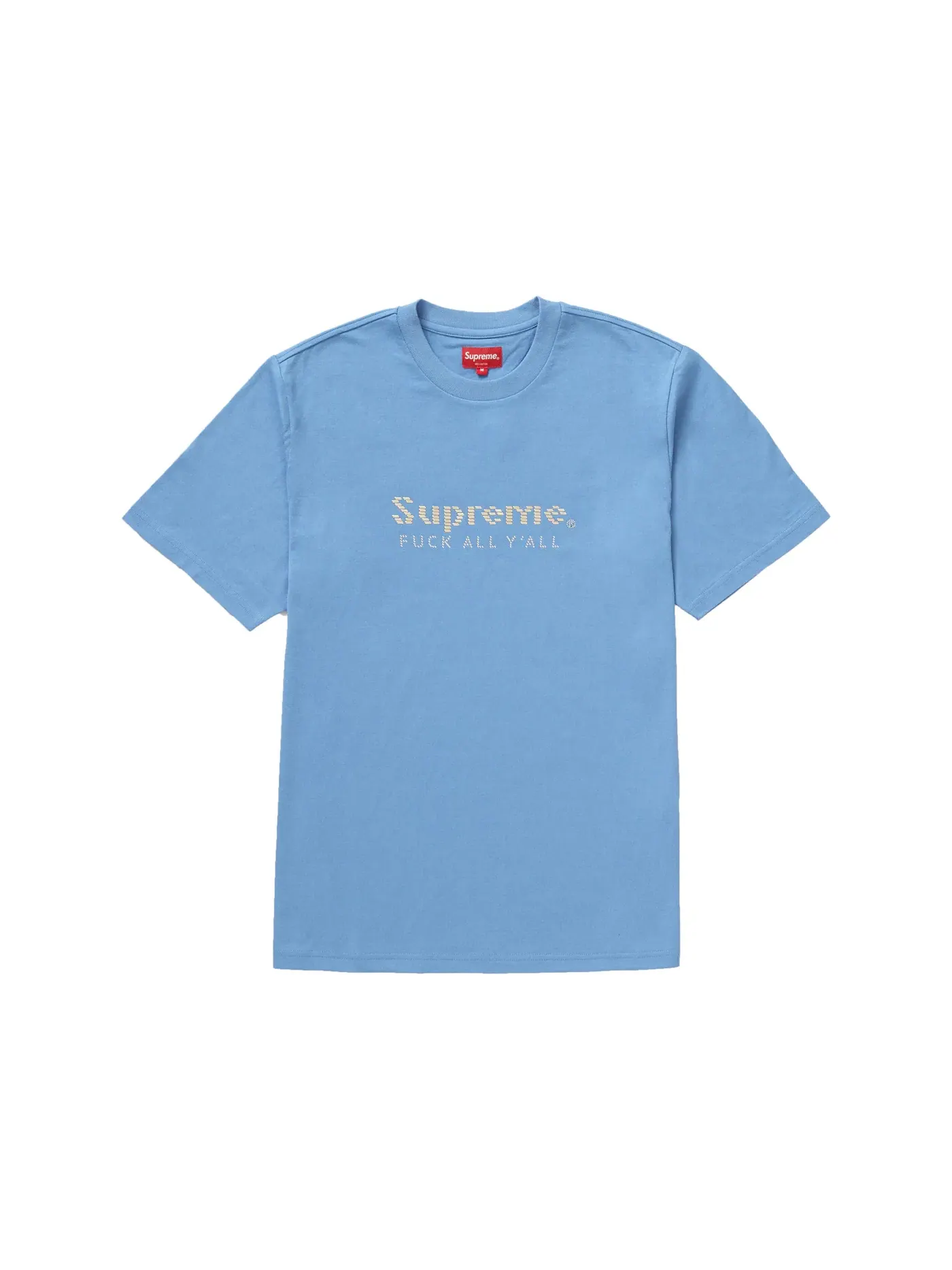 Мужская футболка с принтом Gold Bars Supreme — изображение 1 из 1, синий