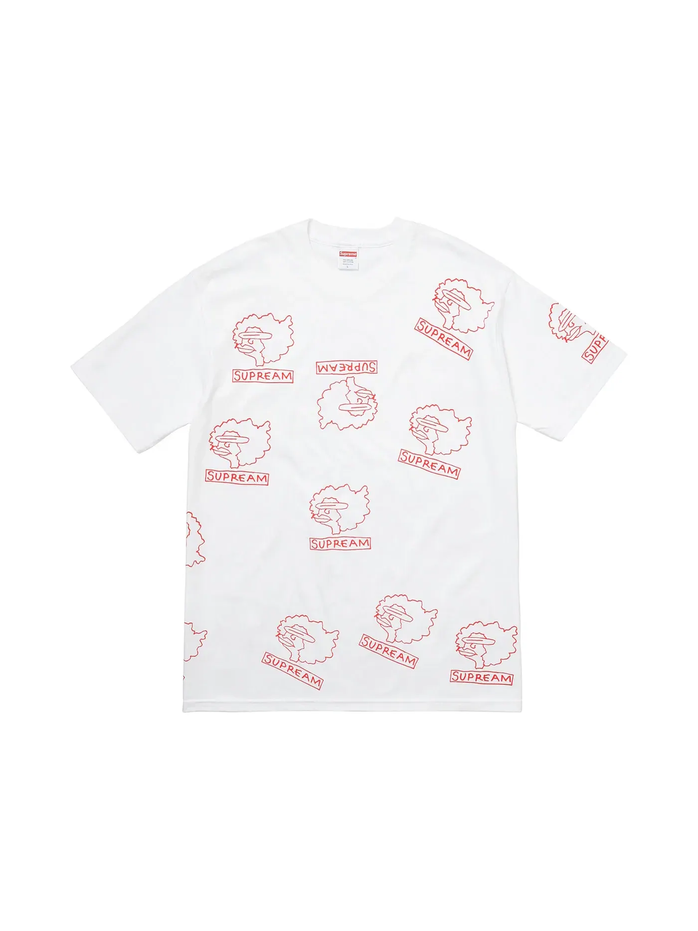 Мужская футболка с принтом Gonz Heads Supreme — изображение 1 из 2, белый